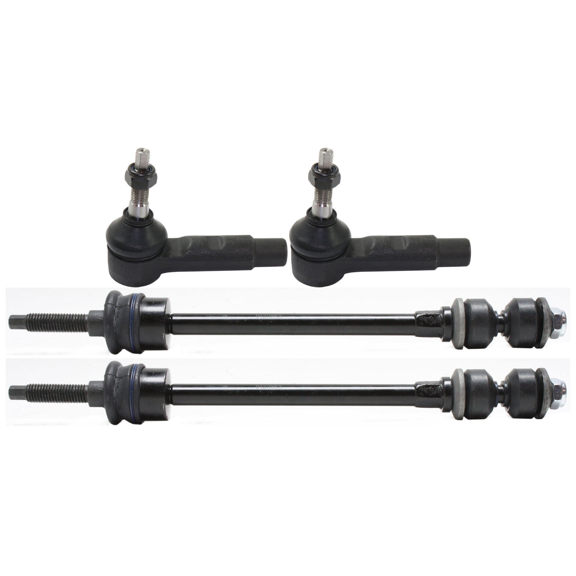 AM RAM 1500 P U 02-05 FRONT HUB ASSEMBLY RWD 4 pc Kit with Tie Rod End and Sway Bar Link SKU KIT 062124-33 OEM 18311-2651526-5451317-45G0317