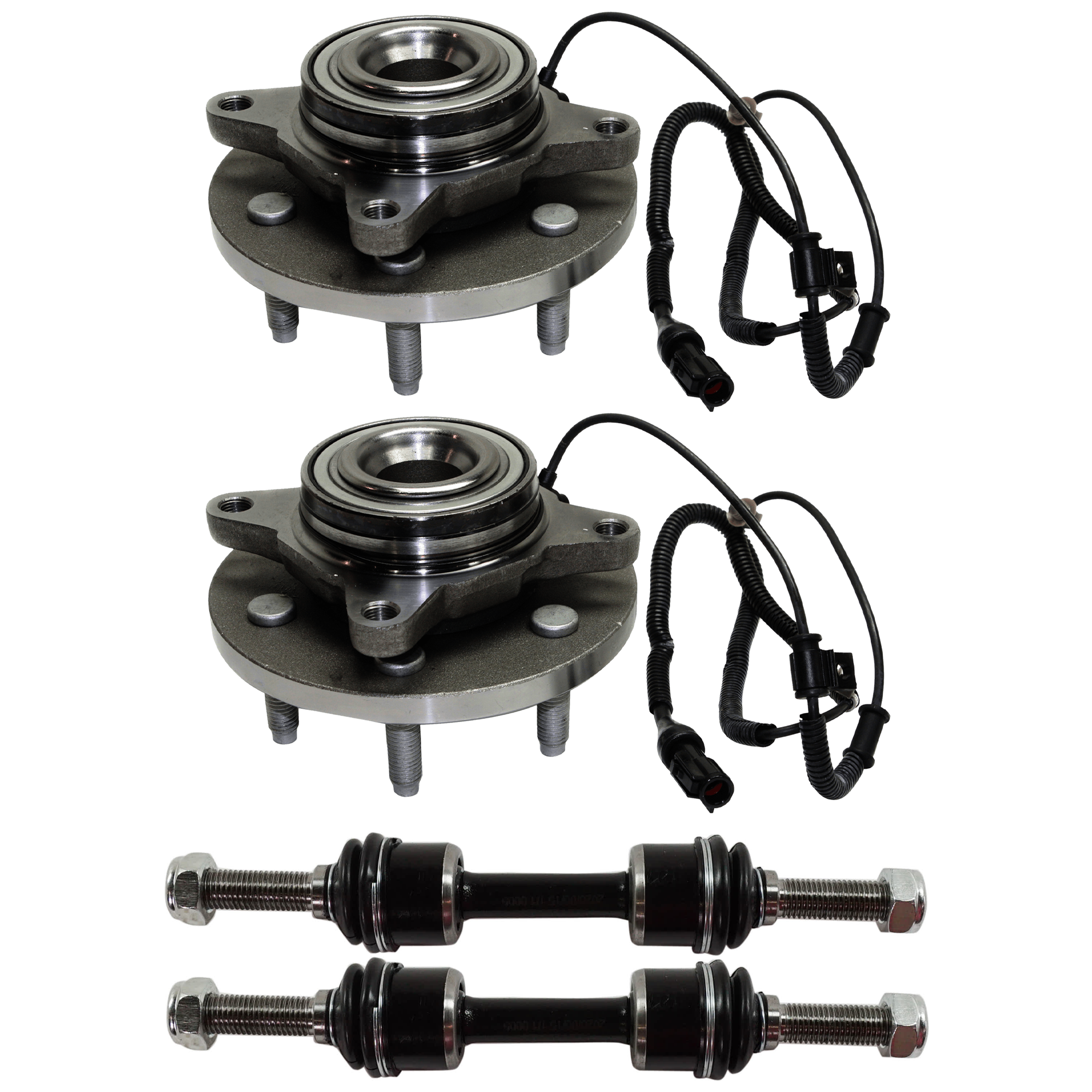 AM EXPEDITION NAVIGATOR 07-10 FRONT HUB ASSEMBLY RH AND LH 4 pc Kit with Sway Bar Link and Wheel Hub SKU KIT 062124-42 OEM 2651874-5451666-18750074-45G20