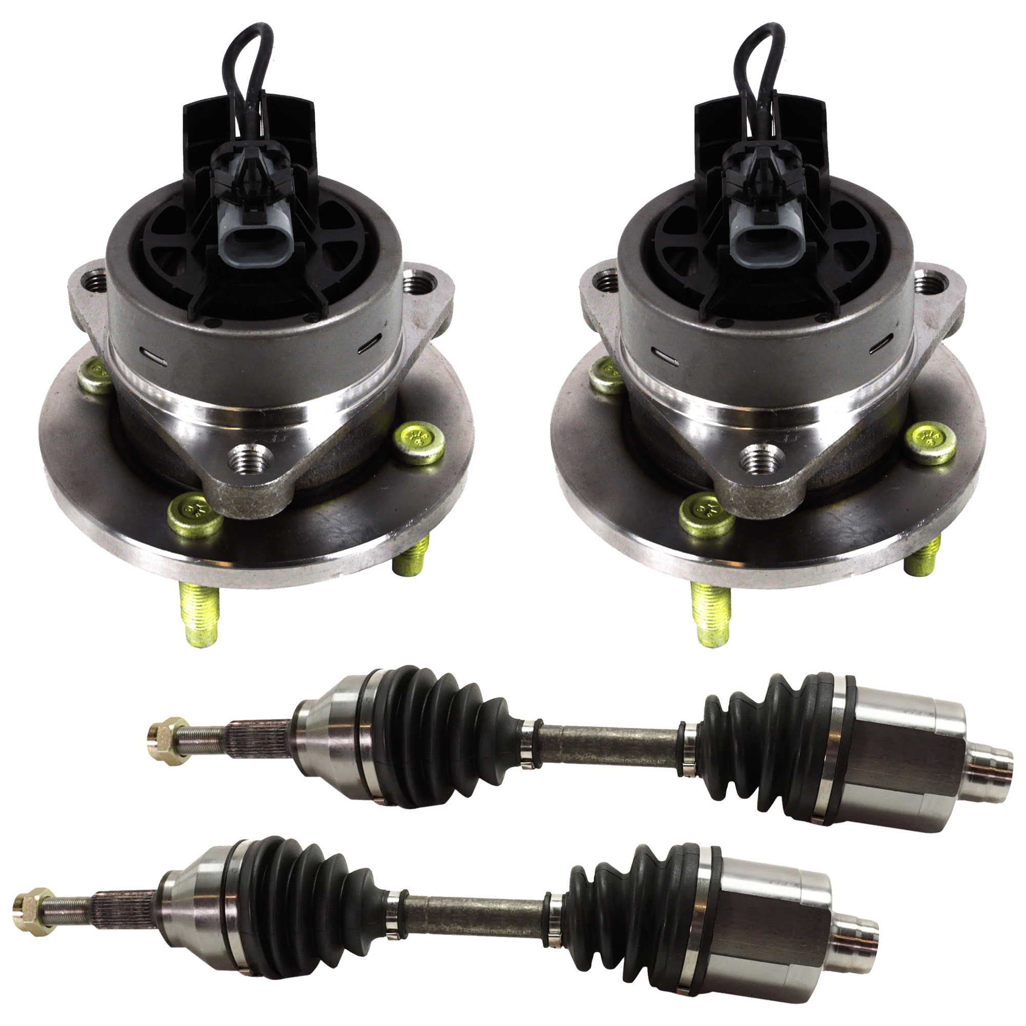 AM COBALT 05-10 G5-07-10 FRONT SUSPENSION KIT RH AND LH 4 pc Kit with Axle Assembly and Wheel Hub SKU KIT 062224-216 OEM 22701516
