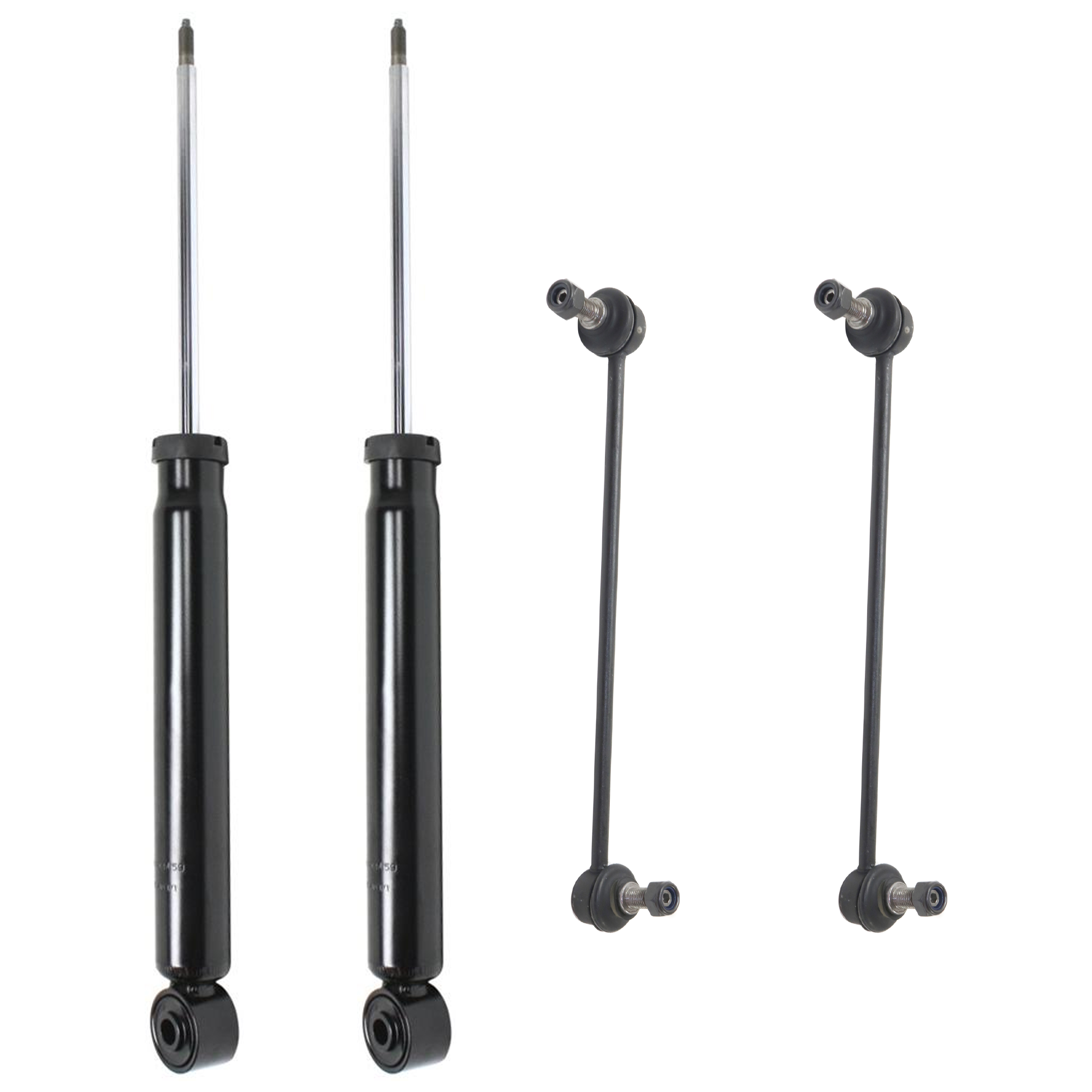 AM PASSAT 06-20 JETTA 05-18 FRONT AND REAR SUSPENSION KIT 4 pc kit with Shock Absorber and Strut Assembly and Sway Bar Link SKU KIT 062224-217 OEM 5611 G51799-18444-1015628-2651