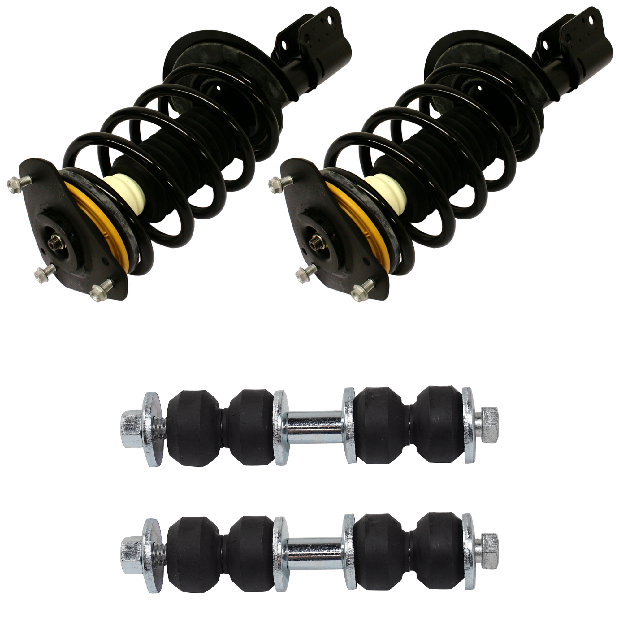 AM IMPALA 00-05 INTRIGUE 98-02 FRONT SUSPENSION KIT 4 pc kit with Shock Absorber and Strut Assembly and Sway Bar Link SKU KIT 062224-224 OEM 11-020-111-301-716-700-000-000-000