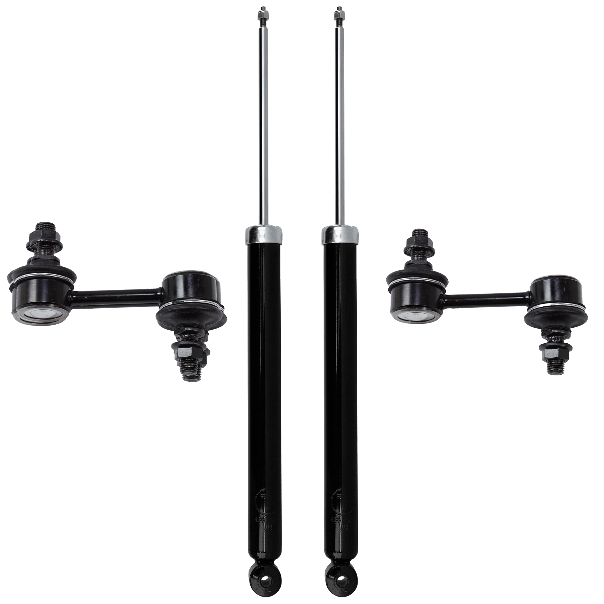 AM AZERA 06-11 SONATA 06-10 REAR SUSPENSION KIT 4 pc Kit with Shock Absorber and Strut Assembly and Sway Bar Link SKU KIT 062224-226 OEM 553113K051-553113K050