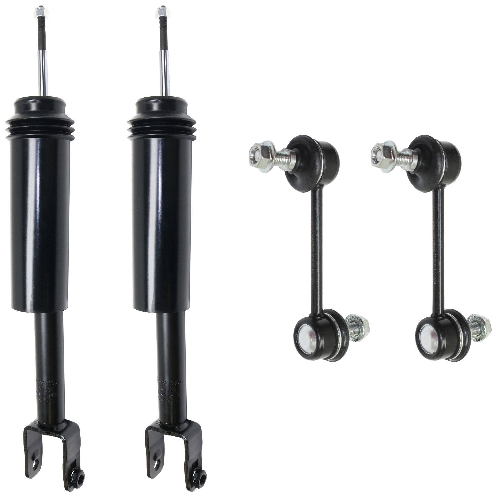 AM CTS 04-07 FRONT AND REAR SUSPENSION KIT 4 pc Kit with Shock Absorber and Strut Assembly and Sway Bar Link SKU KIT 062224-227 OEM 19307628-19324433-1015014-2651