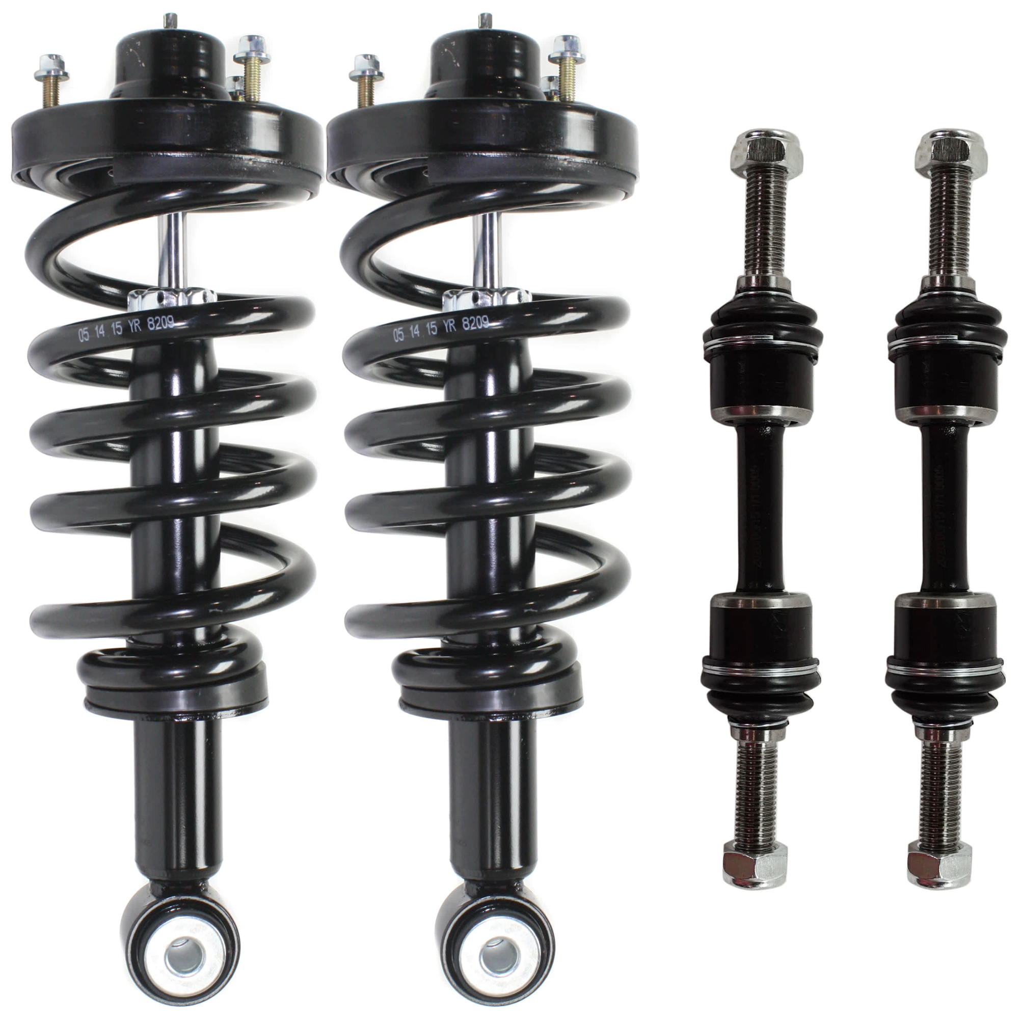 AM EXPEDITION NAVIGATOR 07-17 FRONT AND REAR SUSPENSION KIT 4 pc kit with Shock Absorber and Strut Assembly and Sway Bar Link SKU KIT 062224-235 OEM 7L1Z18124C AL1Z18125A 2651874