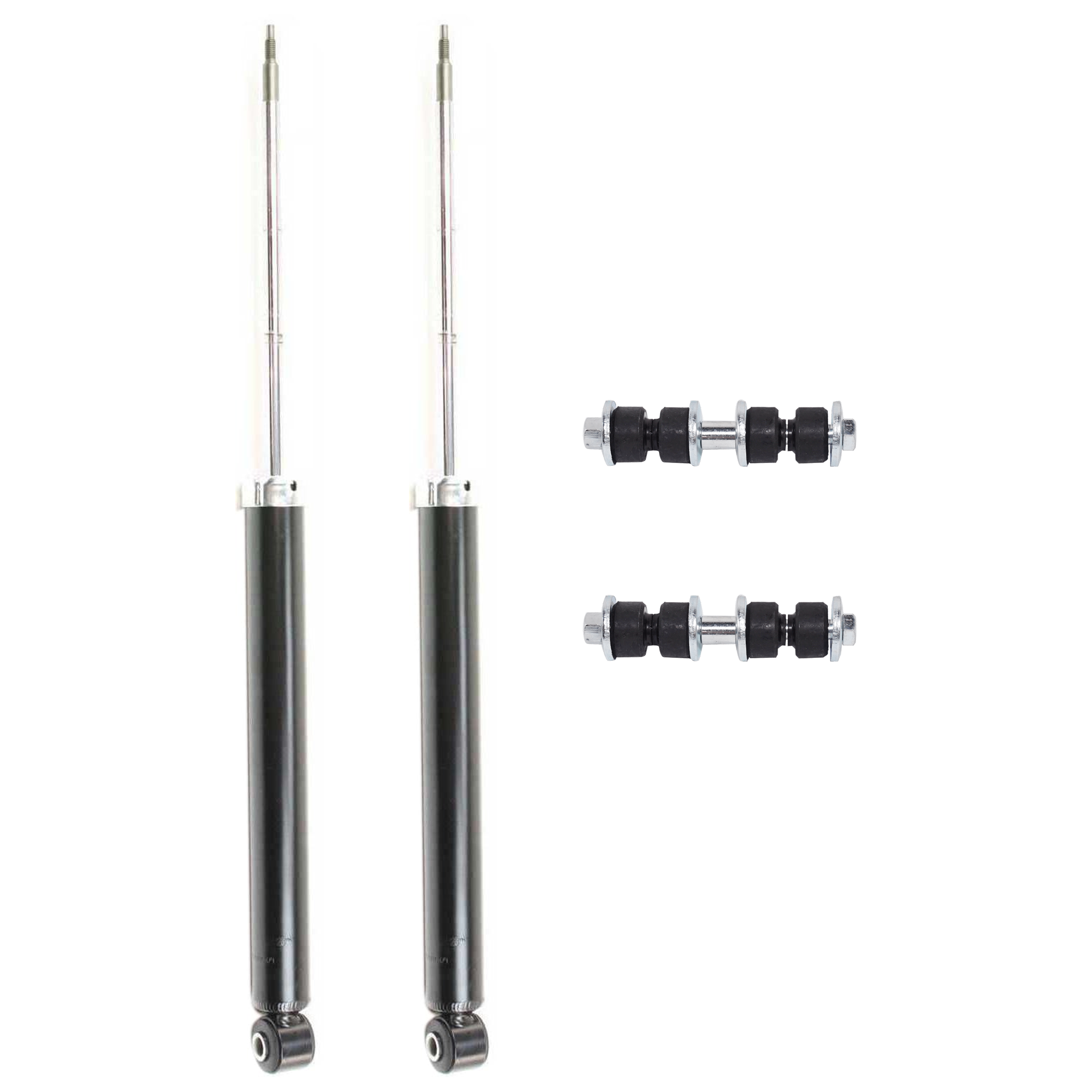 AM FOCUS 00-11 REAR SUSPENSION KIT 4 pc kit w Shock Absorber and Strut Assembly and Sway Bar Link SKU KIT 062224-237 OEM 8S4Z18125C 5S4Z5495AA