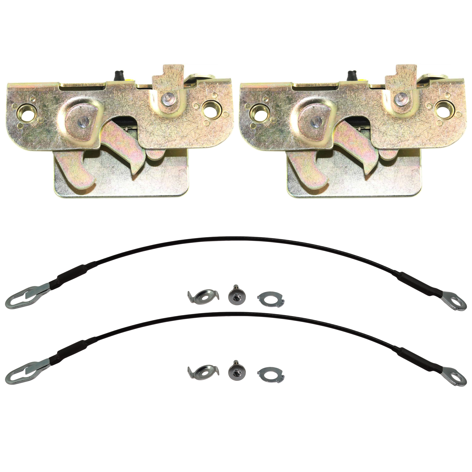 AM F 150-05-12 MARK LT 06-08 TAILGATE LATCH RH AND LH 4 pc Kit with Tailgate Cable SKU KIT 062424 C24 Partslink FO1911102 FO1921102 FO1920102 OEM GC3Z9943150C 3L3Z9943150AA 4L3