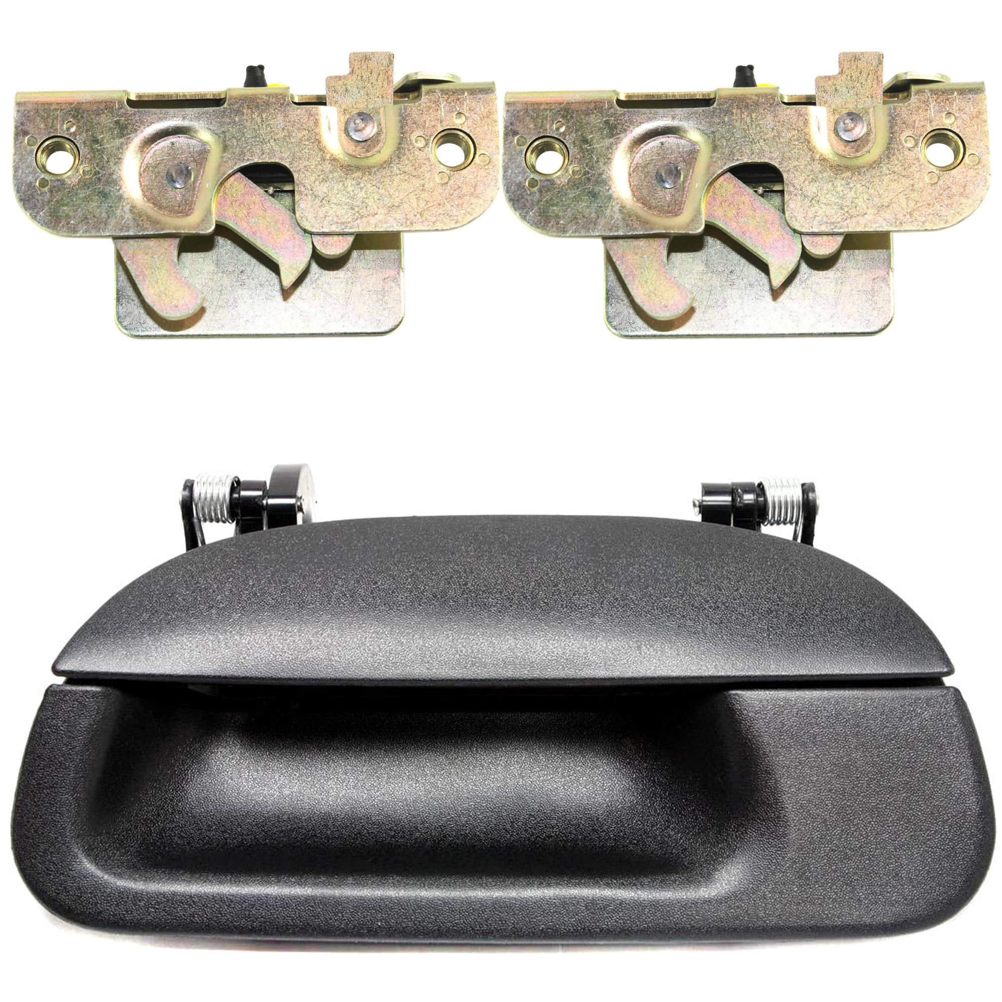 AM F 250 F 350 SUPER DUTY 99-07 TAILGATE LATCH RH AND LH 3 pc Kit with Tailgate Handle SKU KIT 062424 C29 Partslink FO1911102 FO1915114 OEM GC3Z9943150C 3L3Z9943150AA 1L3