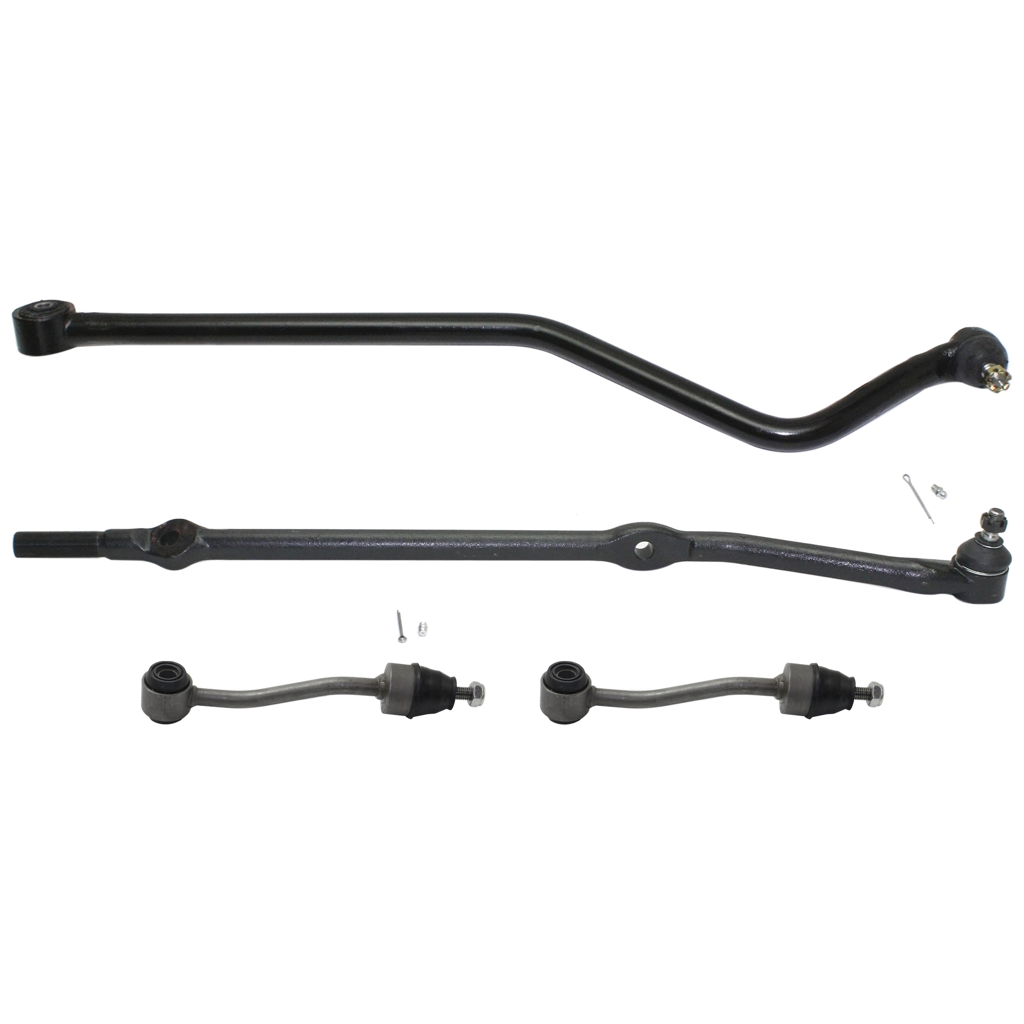 AM WRANGLER 97-06 FRONT TRACK BAR 4 pc kit with Sway Bar Link and Tie Rod End SKU KIT 062424 C44 OEM 138-790-527-241-942-000-000-000-000