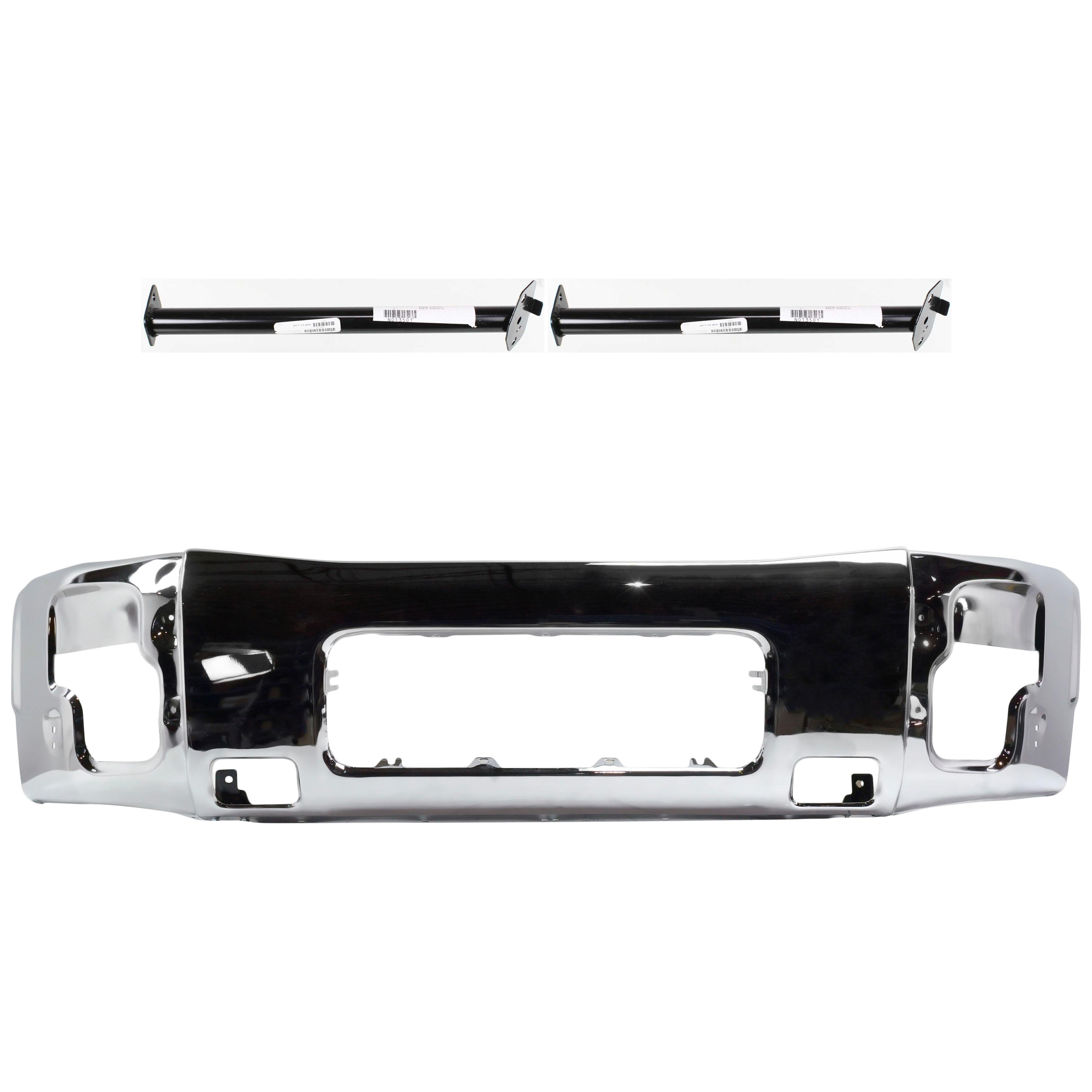 AM TITAN 04-08 ARMADA 05-07 FRONT BUMPER 3 pc kit Chrome with Bumper Bracket SKU KIT 062424 C51 Partslink NI1002136 NI1032104 OEM 62022ZR08A 622227S200