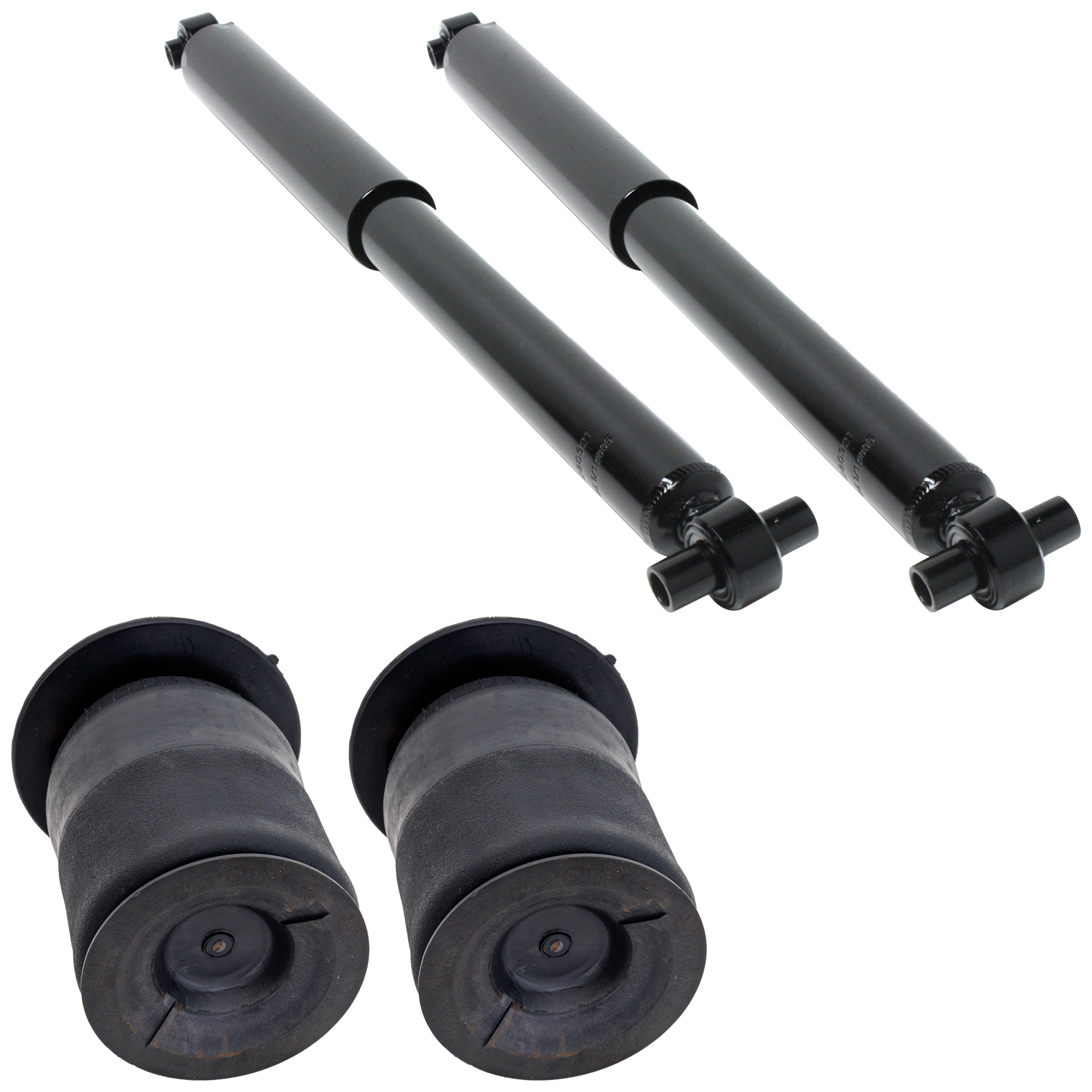 AM TRAILBLAZER ENVOY 02-09 REAR AIR SUSPENSION KIT RH AND LH 4 pc Kit with Air Springs and Shock Absorbers SKU KIT 062514-07 OEM 25815604-15058616-15098142