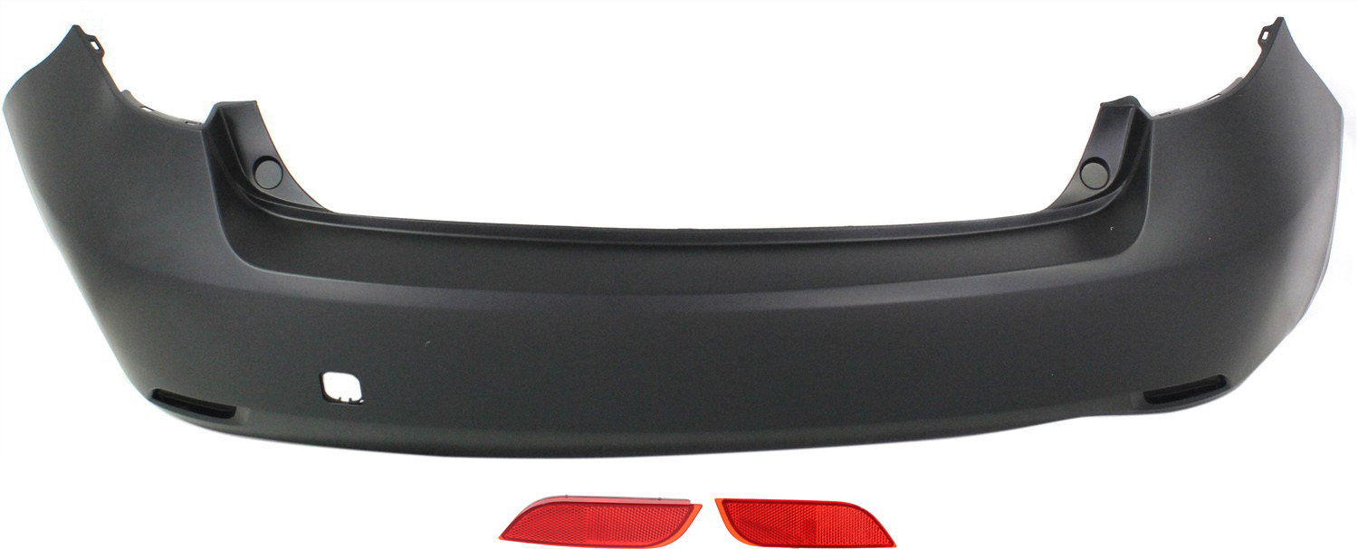 AM IMPREZA 08-11 REAR BUMPER COVER 3 pc Kit with Bumper Reflector Wagon Canada w o Sport Pkg USA Built SKU KIT 062517-74 Partslink SU1100160 SU1185100 SU1184100 OEM 57704FG010-84281FG000-84281FG0