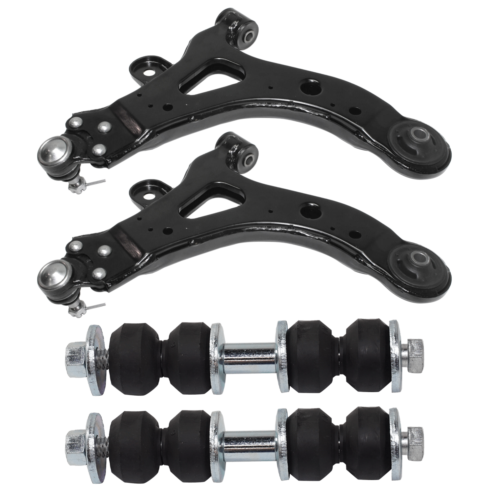 AM RENDEZVOUS 02-07 AZTEK 01-05 FRONT SUSPENSION KIT 4 pc Kit with Control Arm and Sway Bar Link SKU KIT 062524-03 OEM 10318097-2652257-5451114-10285