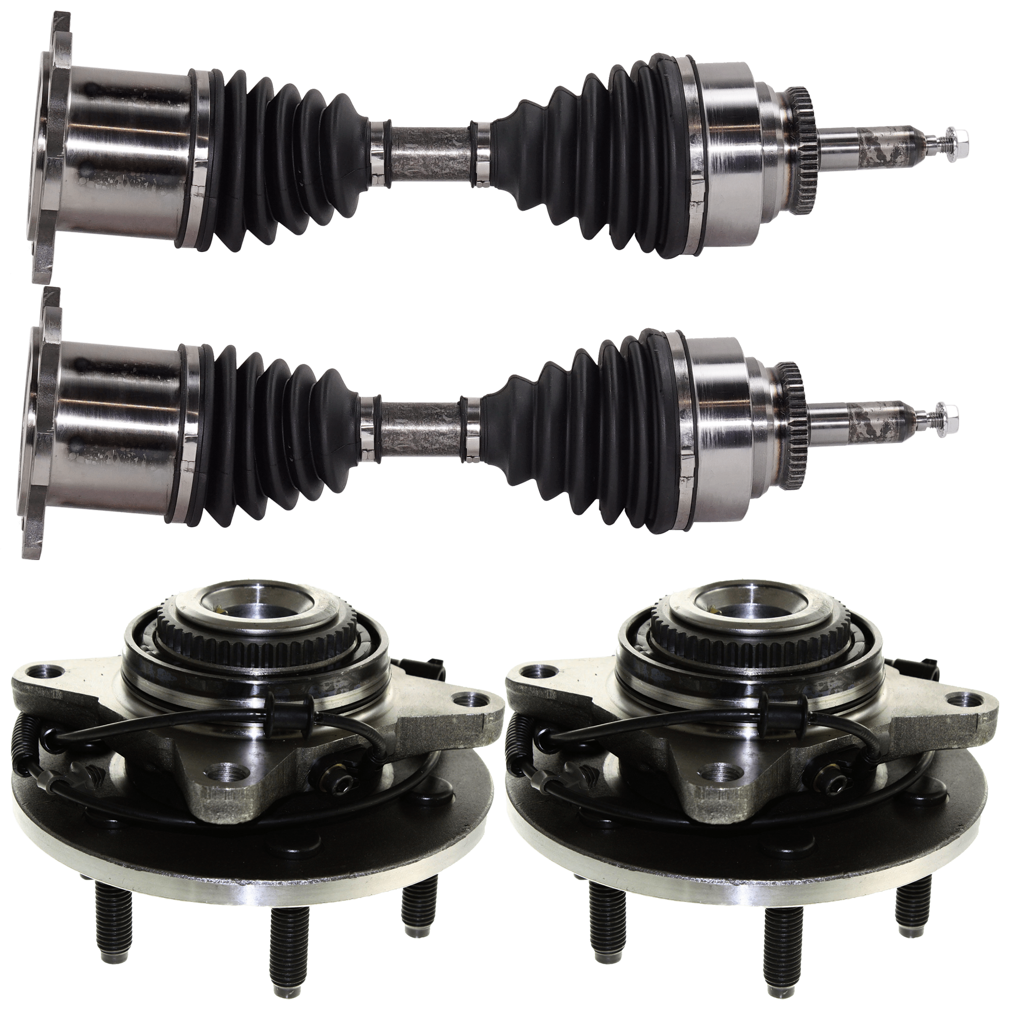 AM F 150-05-08 MARK LT 06-08 FRONT SUSPENSION KIT RH AND LH 4 pc Kit with Axle Assembly and Wheel Hub SKU KIT 062524-10 OEM 94256011