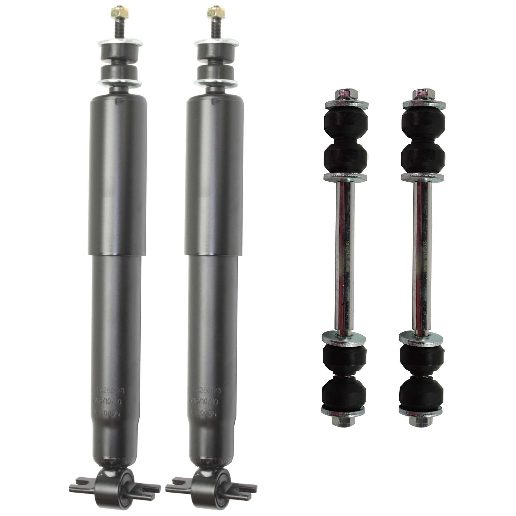 AM SILVERADO SIERRA 1500-1500 CLASSIC 99-0 FRONT SUSPENSION KIT 4 pc Kit with Shock Absorber and Strut Assembly and Sway Bar Link SKU KIT 062524-16 OEM 37149 G63783-1880631-2651222-5