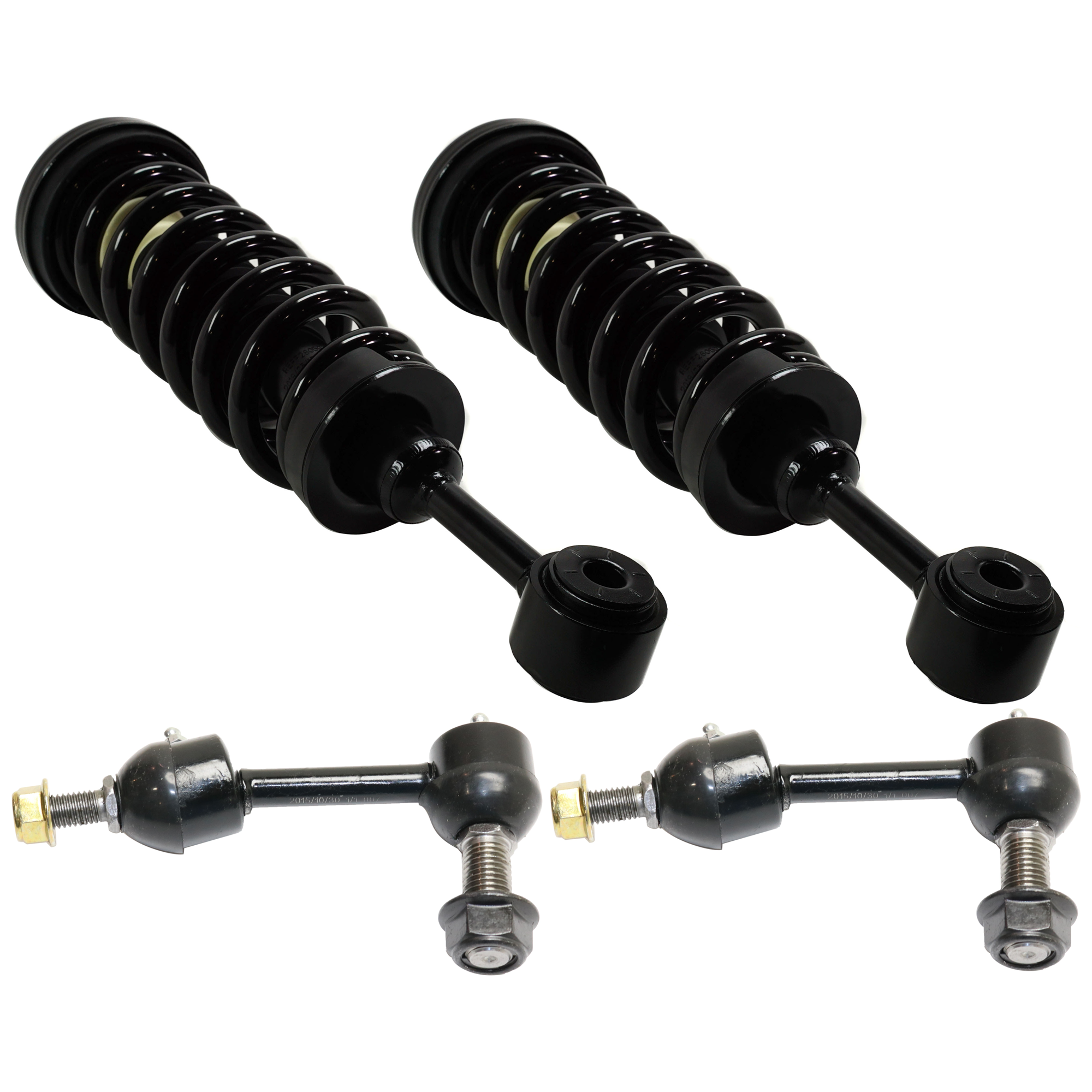 AM EXPEDITION NAVIGATOR 05-06 FRONT SUSPENSION KIT 4 pc kit Shock Absorber and Strut Assembly and Sway Bar Link SKU KIT 062524-25 OEM 5L1Z18125A 2653115-5451347-545