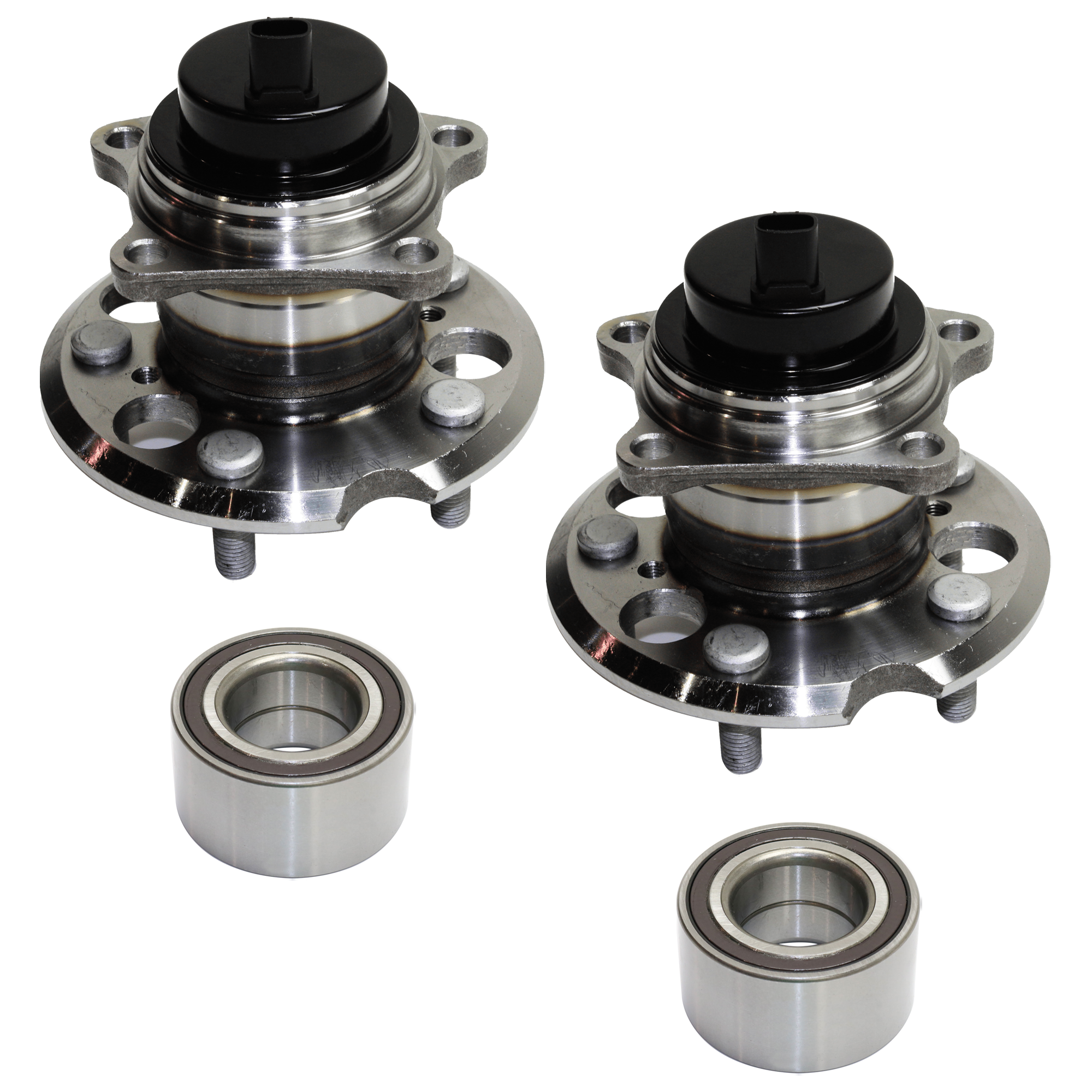 AM SIENNA 04-10 FRONT AND REAR HUB ASSEMBLY RH AND LH 4 pc kit Wheel Bearing SKU KIT 062524-28