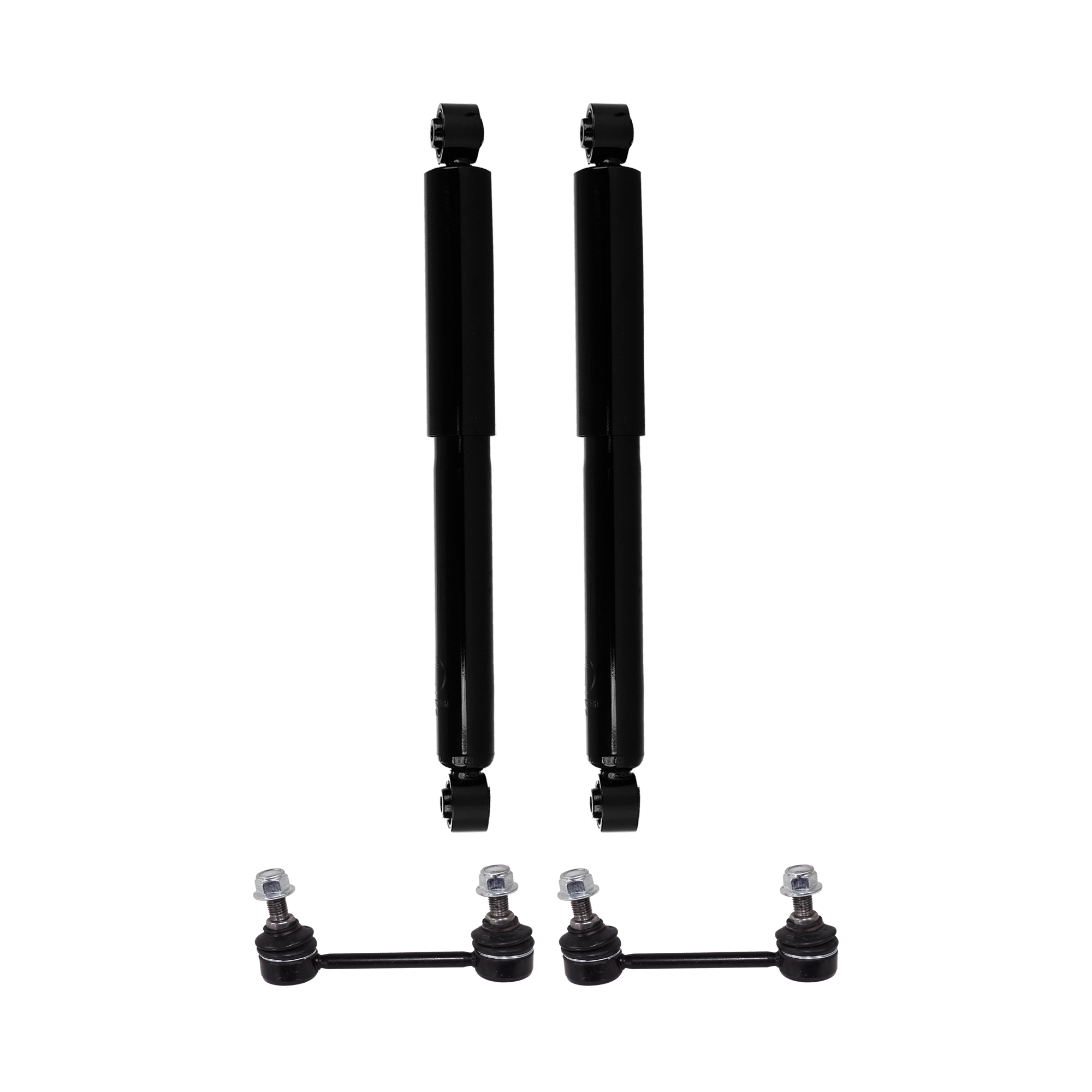 AM TRANSIT CONNECT 10-13 REAR SUSPENSION KIT RH AND LH 4 pc kit w Sway Bar Link and Shock Absorber and Strut Assembly SKU KIT 062624-05 OEM 4436609