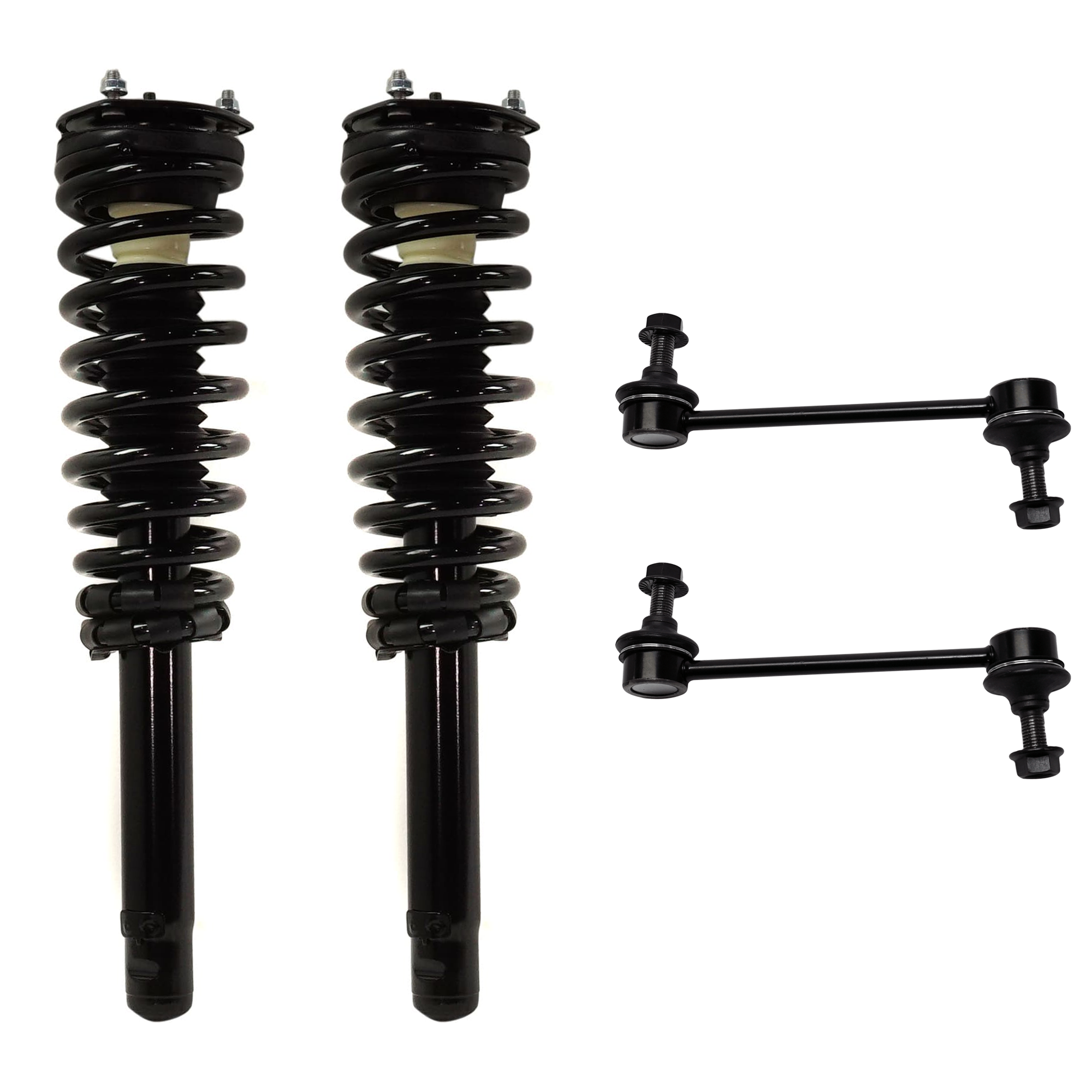 AM FUSION 10-12 MILAN 10-11 FRONT SUSPENSION KIT RH AND LH 4 pc Kit with Shock Absorber and Strut Assembly and Sway Bar Link SKU KIT 062624-24 OEM ASTL22 AH6Z18124D LS57427 AE5Z