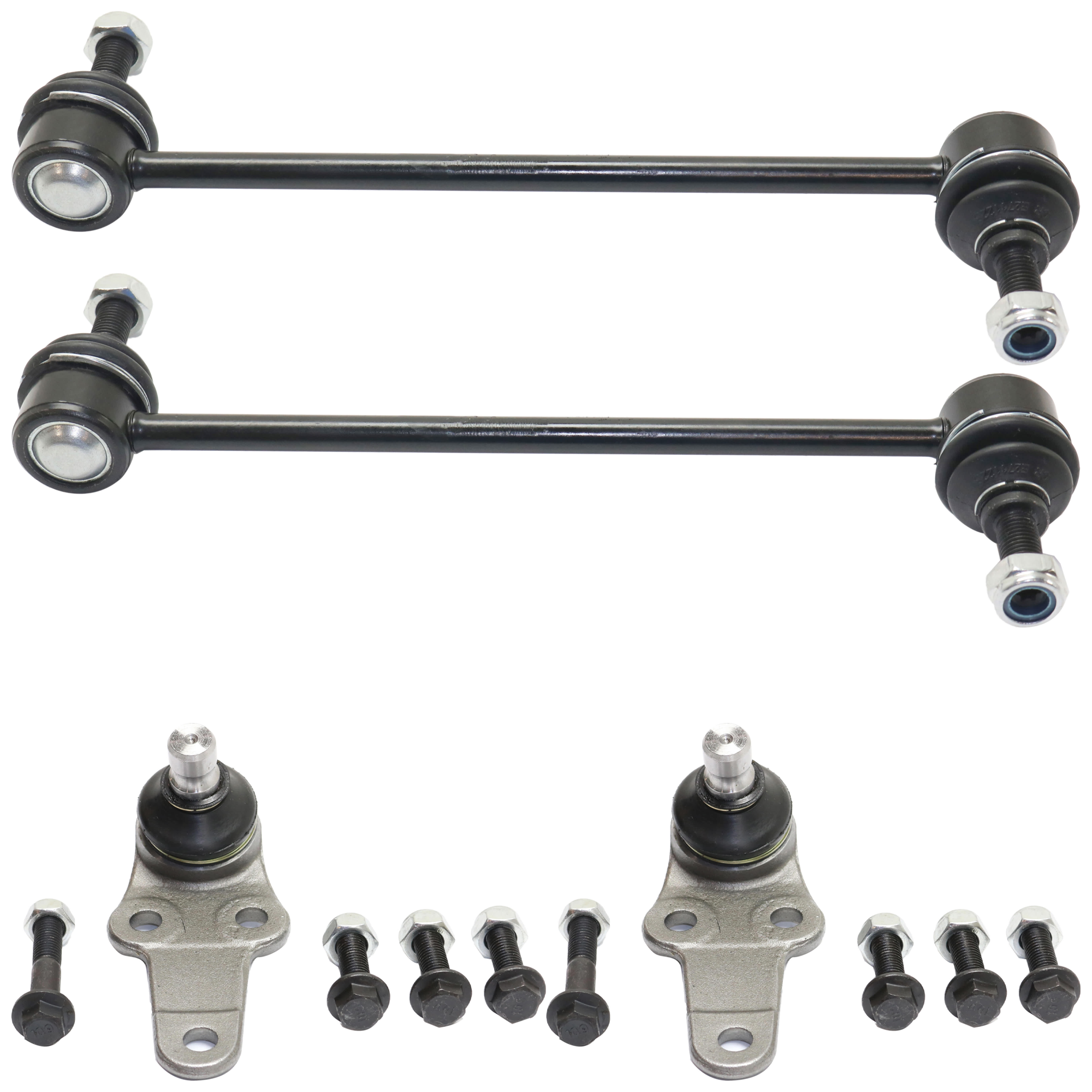 AM FOCUS 00-04 FRONT SUSPENSION KIT RH AND LH 4 pc Kit with Ball Joint and Sway Bar Link SKU KIT 062624-28 OEM 2601546-5051287-45D2287 B80067