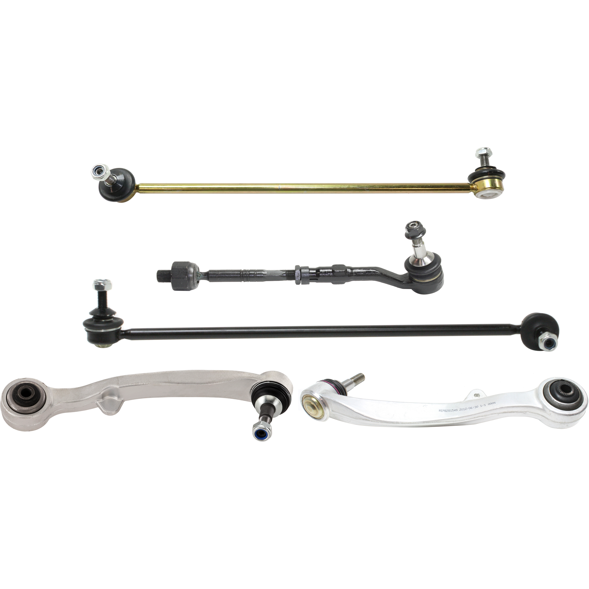 AM 7 SERIES 03-08 FRONT HUB ASSEMBLY RH AND LH 7 piece kit 5 Studs with Control Arm and Sway Bar Link and Tie Rod Assembly SKU KIT 062624 C66 OEM 31126768298-31126770772-311267