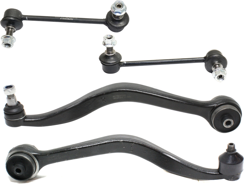 AM MAZDA 6-03-08 FUSION 06-10 FRONT CONTROL ARM KIT RH AND LH Lower Rearward w ball joint s 4 pc Kit with Sway Bar Link SKU KIT 062718-10 OEM BE5Z3079A GR1A34J50 BE5Z3078B
