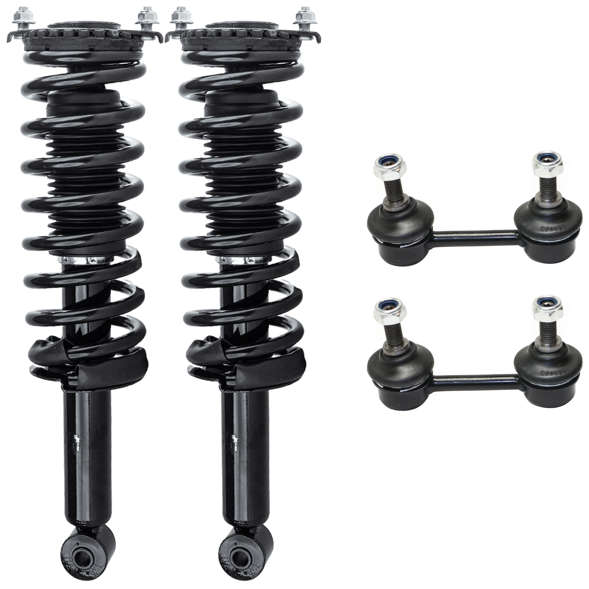 AM OUTBACK 00-04 REAR SUSPENSION KIT 4 pc Kit with Shock Absorber and Strut Assembly and Sway Bar Link SKU KIT 062724-05 OEM 55S15870-171113-811951-1345398
