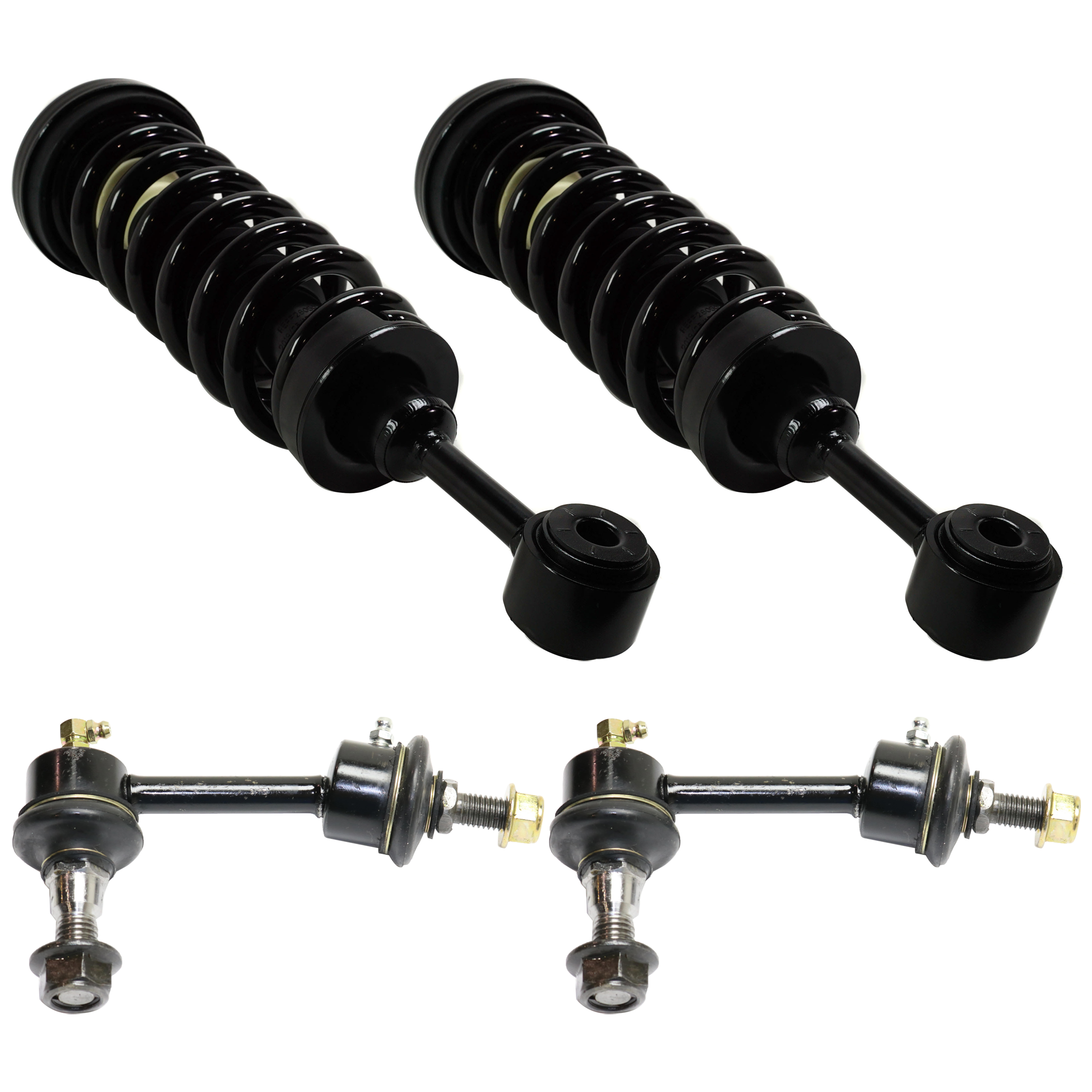 AM EXPEDITION NAVIGATOR 03-05 FRONT Suspension Kit with Shock Absorber and Strut Assembly and Sway Bar Link SKU KIT 062724-06 OEM 5L1Z18125A 2651556-5451347-180