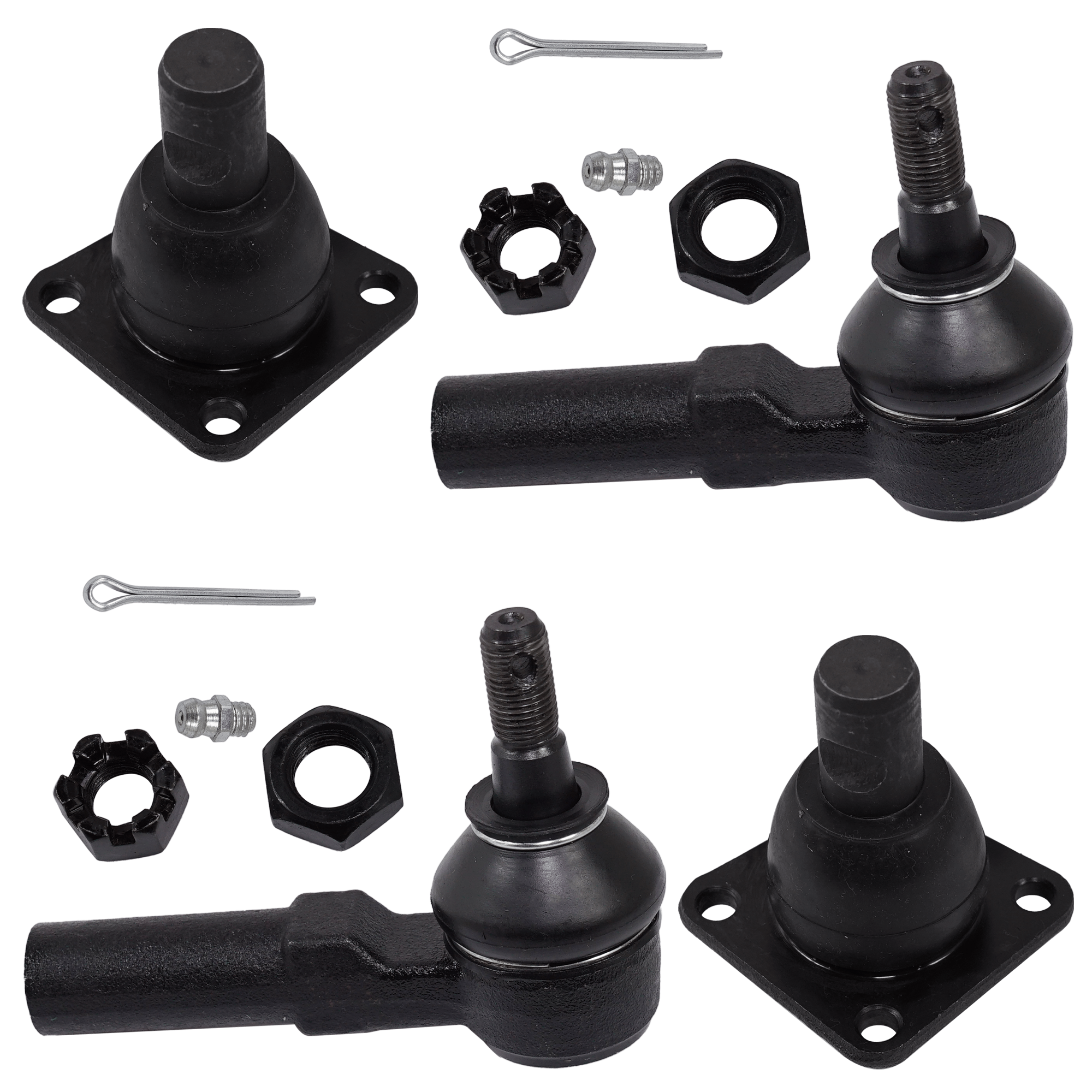 AM LUMINA APV SILHOUETTE 93-96 FRONT BALL JOINT RH AND LH Lower 4 pc kit with Tie Rod End SKU KIT 062724 C123 OEM 282024-2601424-5051193-2211289