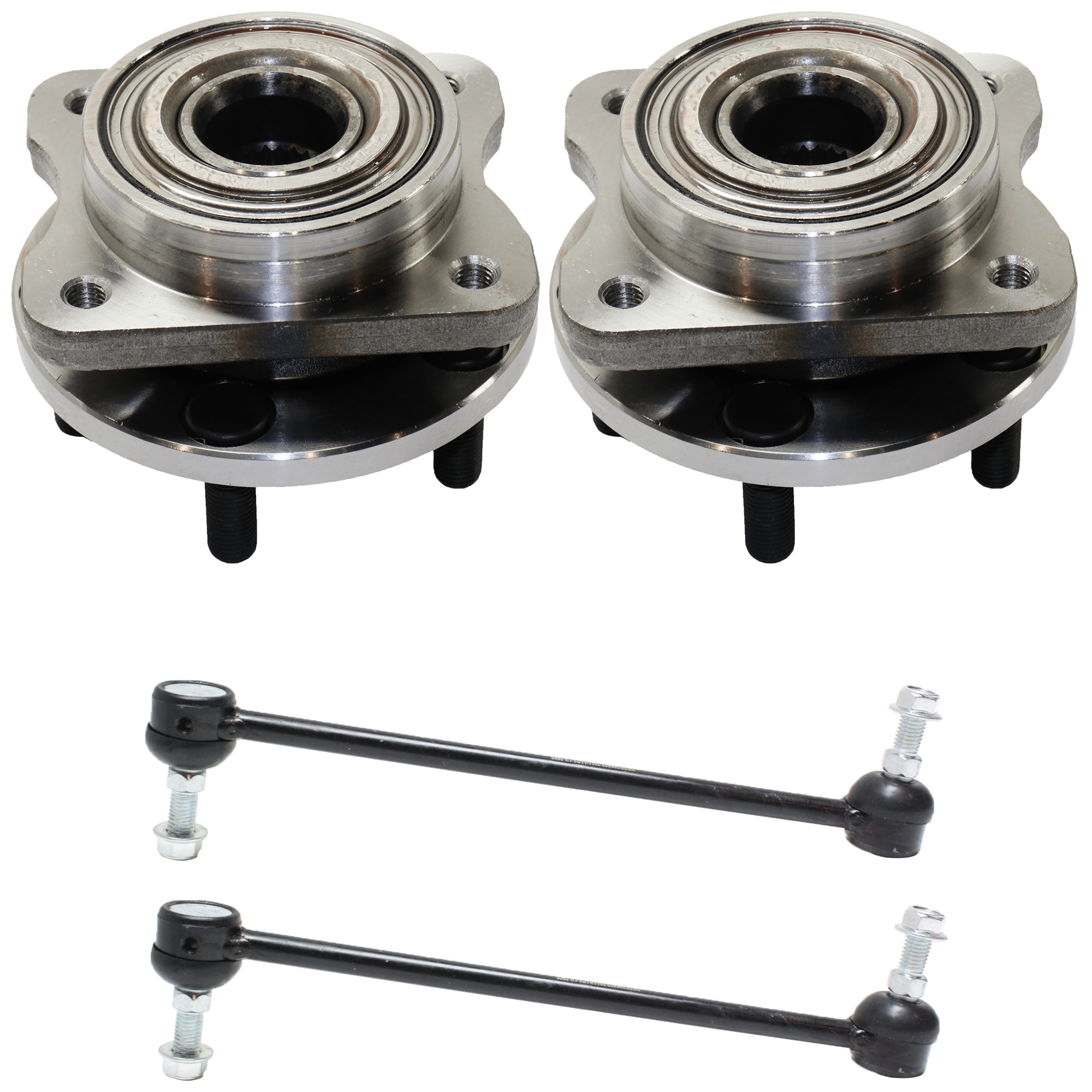 AM CARAVAN GRAND CARAVAN 96-00 FRONT HUB ASSEMBLY RH AND LH 3 pc kit 5 Studs 5 x 3.94 in. Bolt Pattern with Sway Bar Link SKU KIT 062724 C124 OEM 4641516-18189-687000-2652212-4