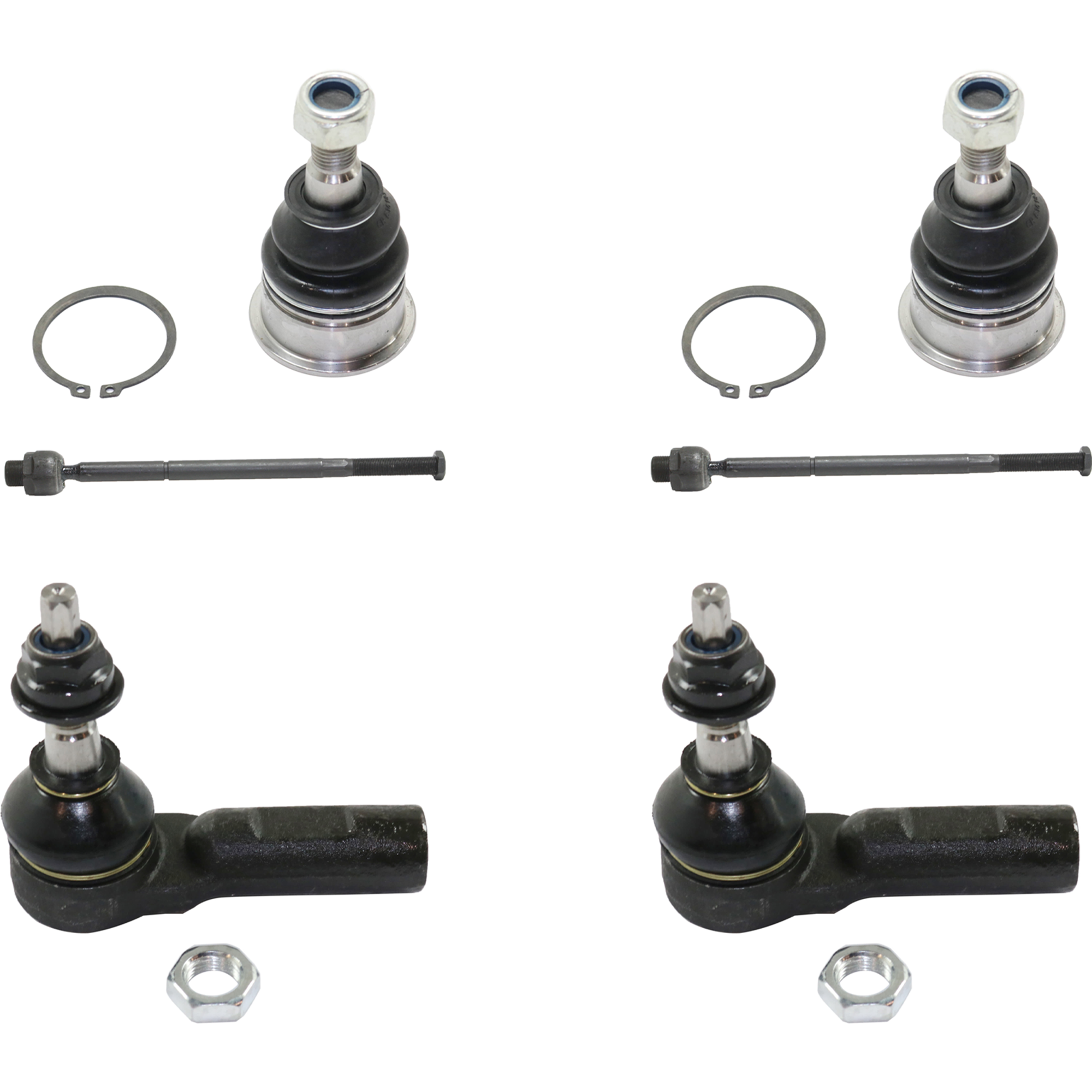 AM RAM 1500 PICKUP 06-10 FRONT TIE ROD END RH AND LH Inner and Outer 6 pc kit with Ball Joint SKU KIT 062724 C128 OEM 2693482-4012145-4012145B 45A11