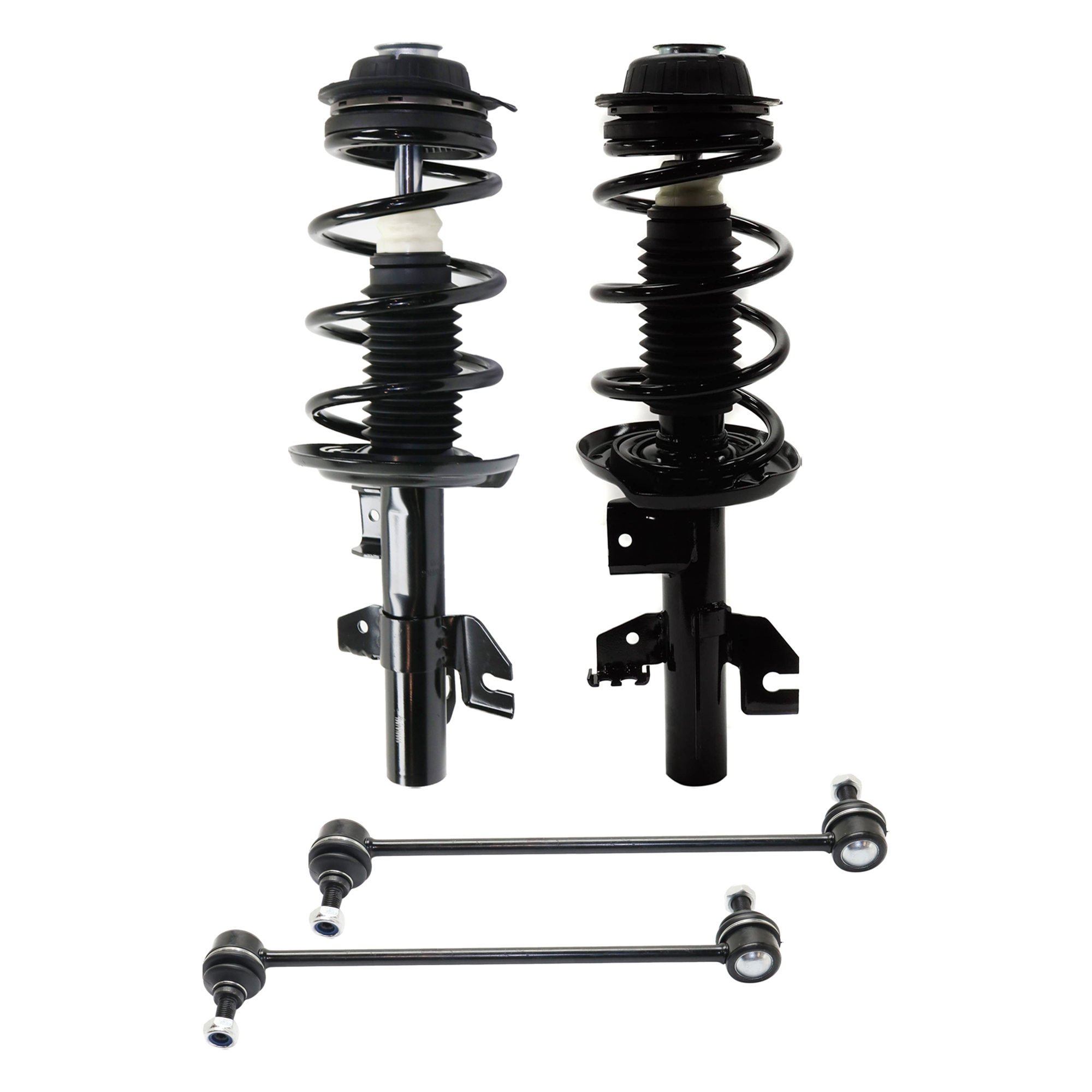 AM DART 13-16 FRONT FULLY LOADED STRUT RH AND LH 4 pc kit Gas Charged Twin tube with Sway Bar Link SKU KIT 062724 C135 OEM 11726-5168110AH 172641-1335908