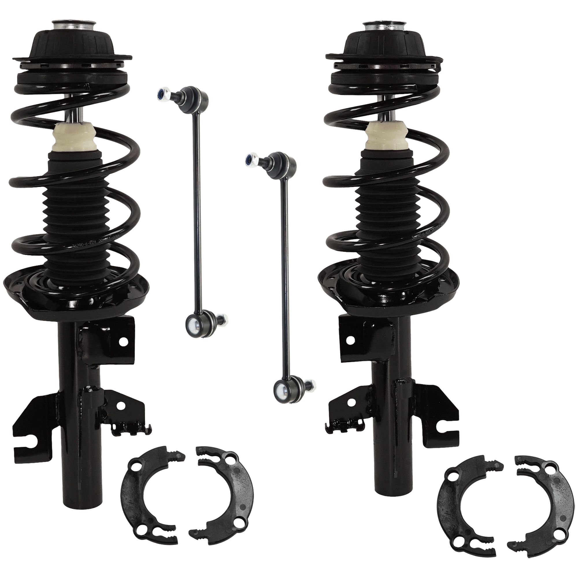 AM DART 13-16 FRONT FULLY LOADED STRUT RH AND LH 4 pc kit Gas Charged Twin tube with Sway Bar Link SKU KIT 062724 C19 OEM 5168113AE 5168111AB 5168113AA