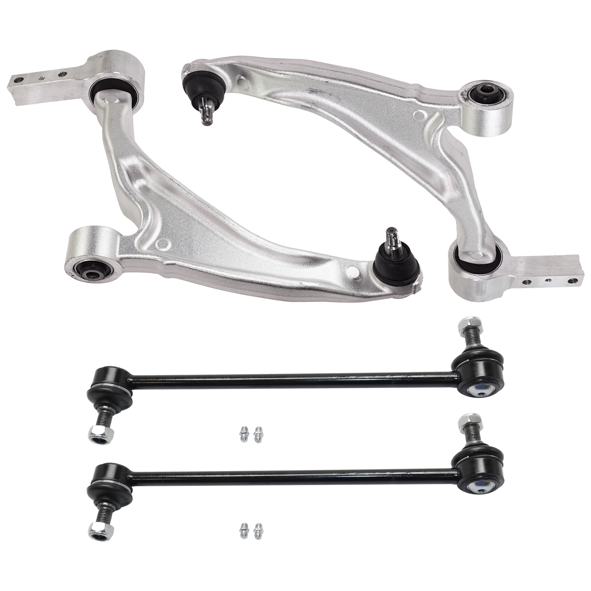 AM PILOT 09-15 FRONT CONTROL ARM RH AND LH Lower 4 pc kit with Sway Bar Link SKU KIT 062724 C22 OEM 51350SZAA07-51360SZAA07-51320S