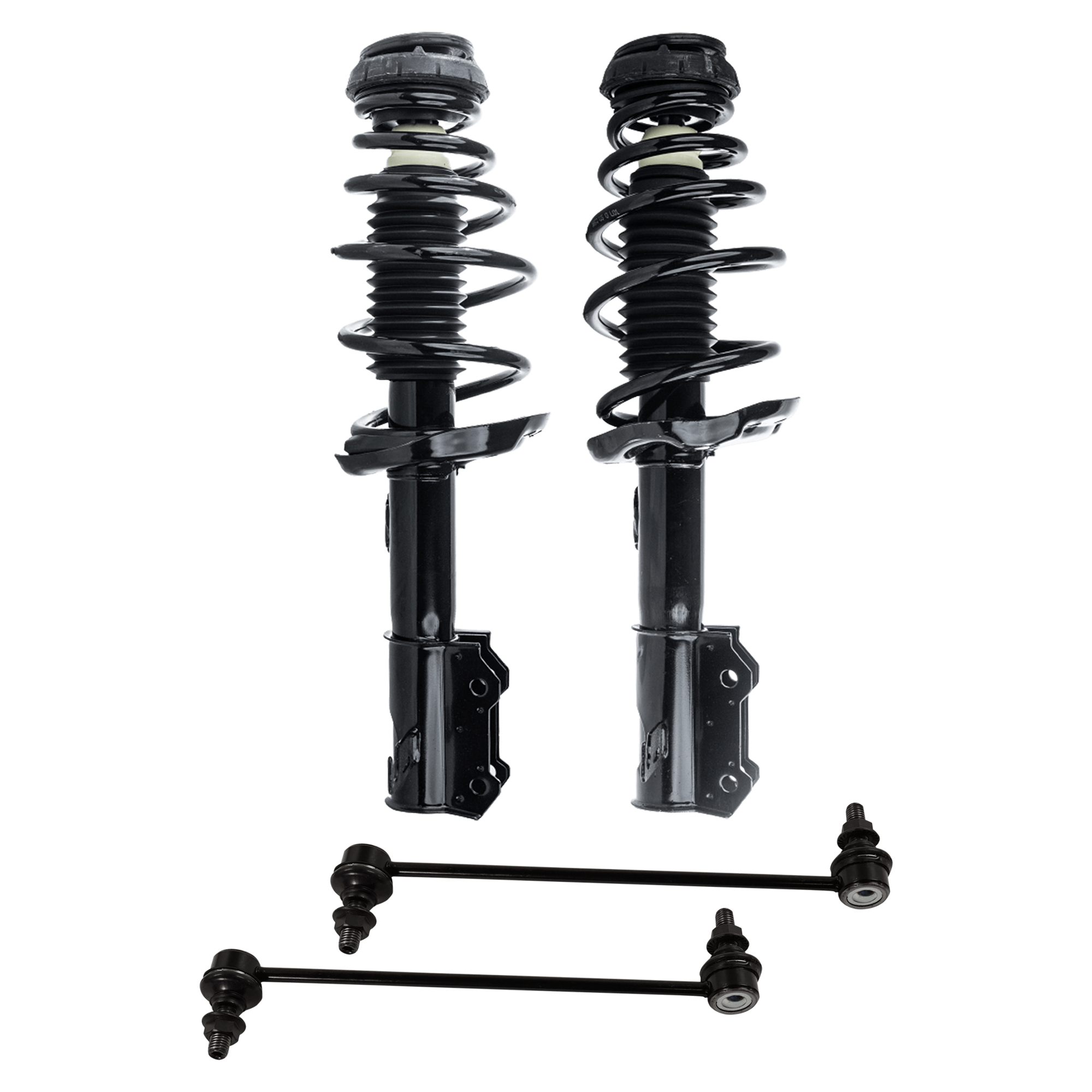 AM VERANO 13-16 CRUZE 14-15 FRONT FULLY LOADED STRUT RH AND LH 4 pc kit Gas Charged Twin tube with Sway Bar Link SKU KIT 062724 C23 OEM LS5391301L 13333975 SR4318-270