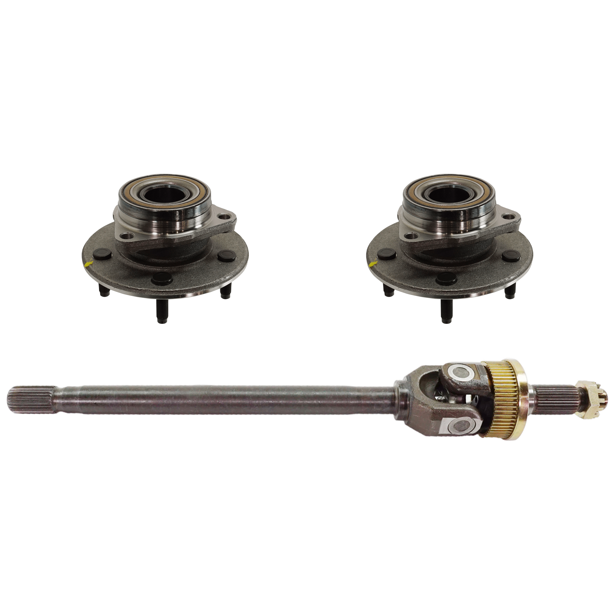 AM RAM 1500 PICKUP 00-01 FRONT AXLE SHAFT LH 3 pc kit with Wheel Hub SKU KIT 062724 C52 OEM 4746729-5015137AB 101997-71503