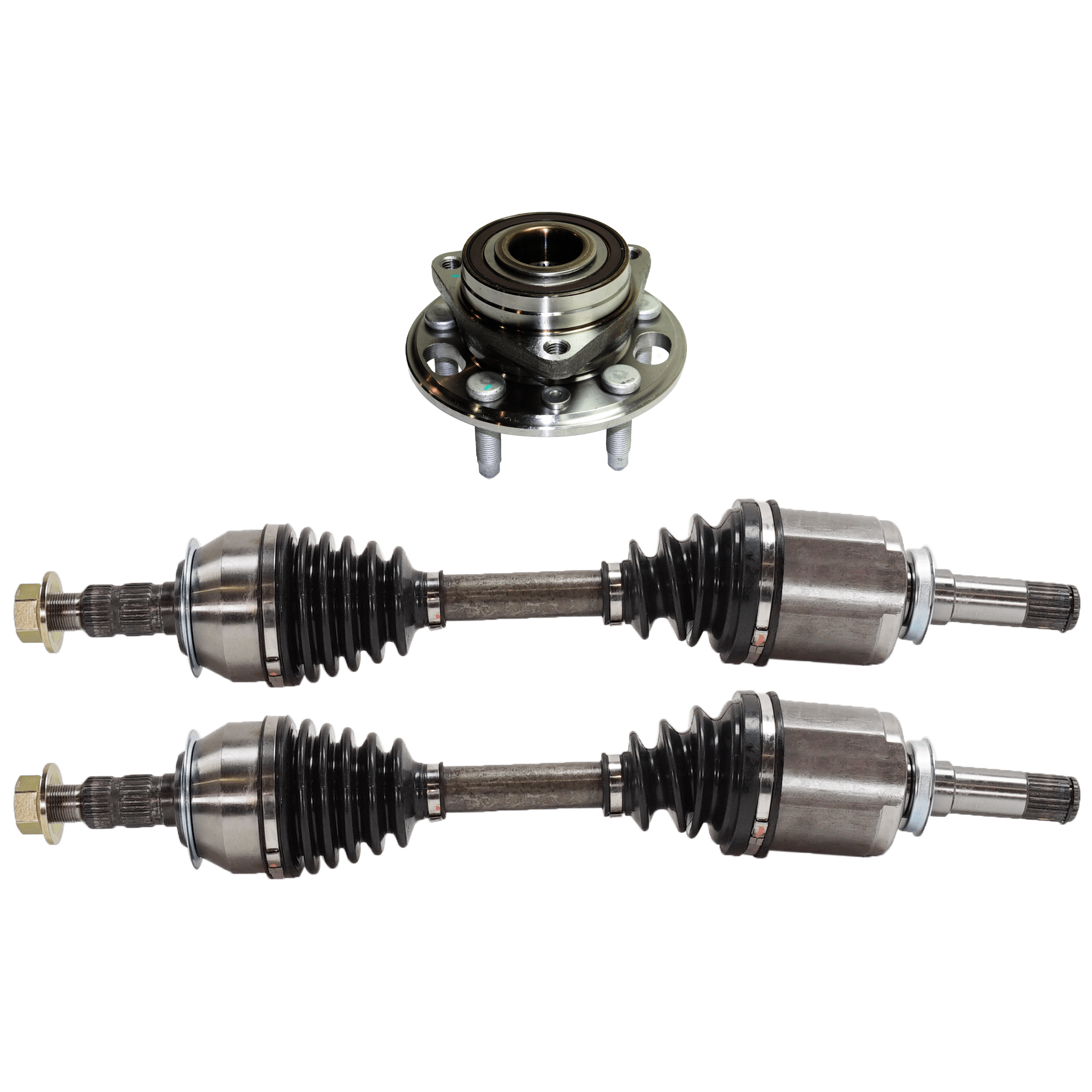 AM LACROSSE 10-16 IMPALA 14-20 FRONT CV AXLE ASSEMBLY RH AND LH 3 pc kit Automatic Transmission with Wheel Hub SKU KIT 062724 C63 OEM 91258036-94508502