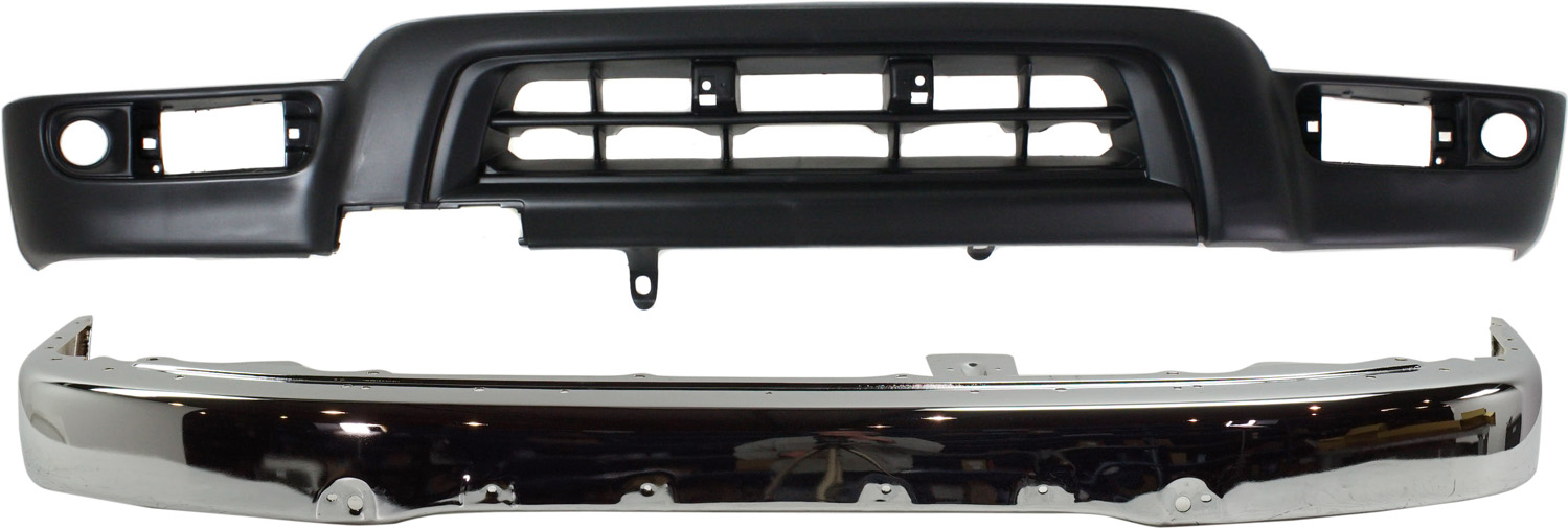 AM 4RUNNER 99-02 FRONT BUMPER 2 pc kit with Valance Base SR5 Models w o Sport Pkg. SKU KIT 062817-07 Partslink TO1002168 TO1095181 OEM 5210135660-5391135912