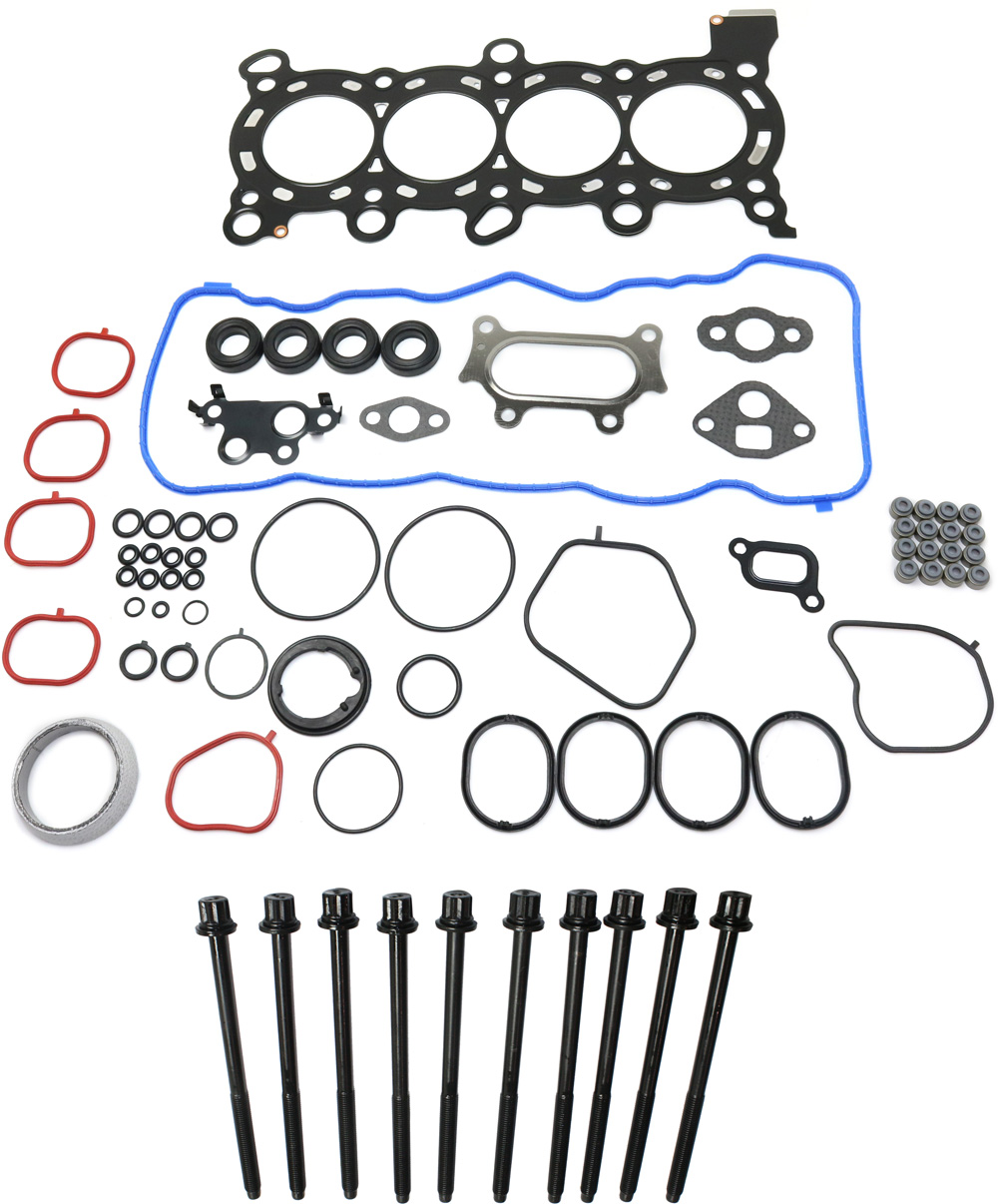 AM CIVIC 06-15 HR V 16-19 ENGINE GASKET SET 11 pc Kit 4 Cyl 1.8L w Cylinder Head Bolt Cylinder Head Gasket SKU KIT 062817-50