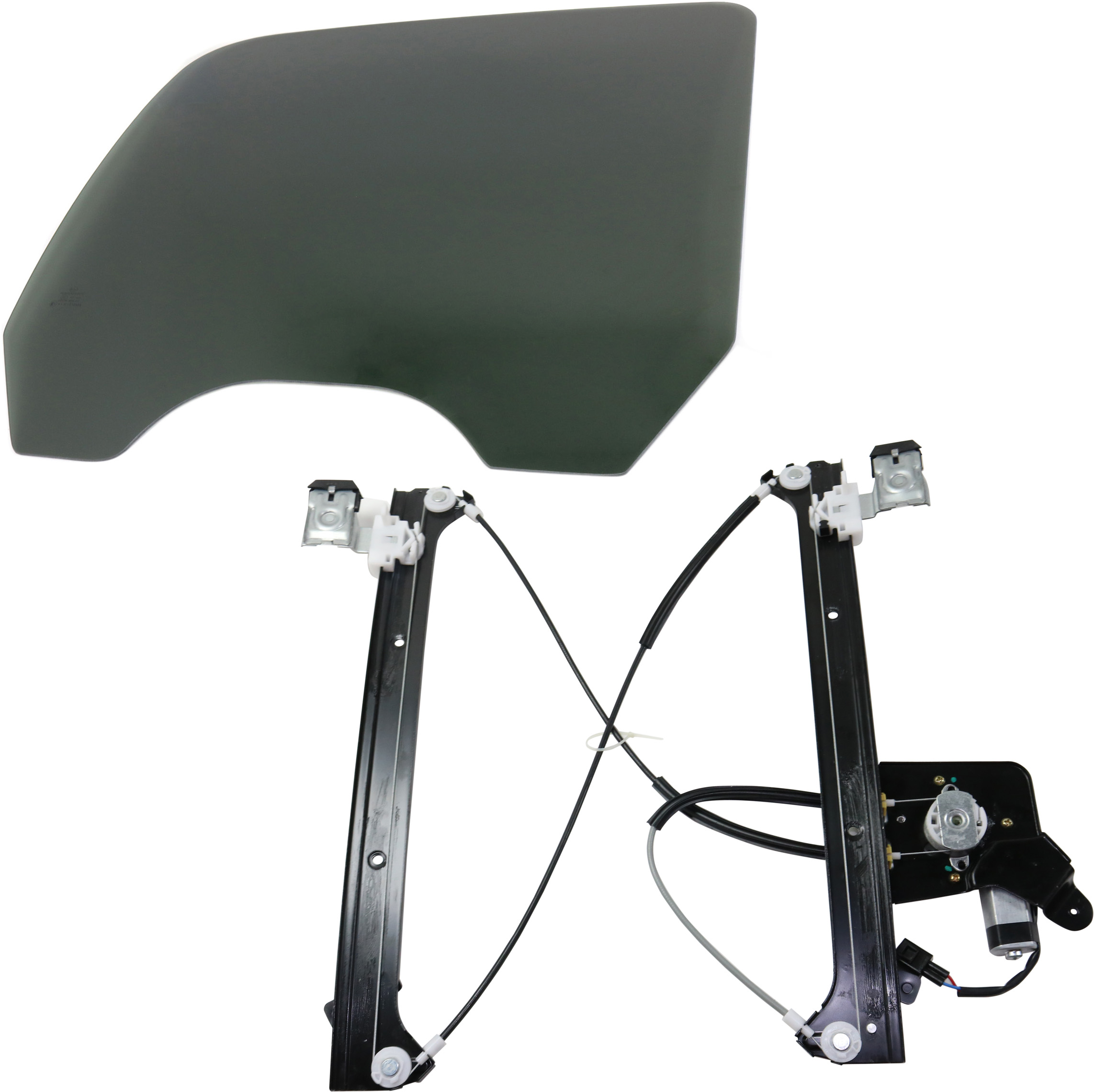 AM SILVERADO SIERRA 01-07 SUBURBAN 1500-2500-00-01 REAR DOOR GLASS RH 2 pc Kit with Window Regulator w Privacy Tint SKU KIT 062917-08 Partslink GM1551114 OEM 15181068 DD09734YPNN 19301980