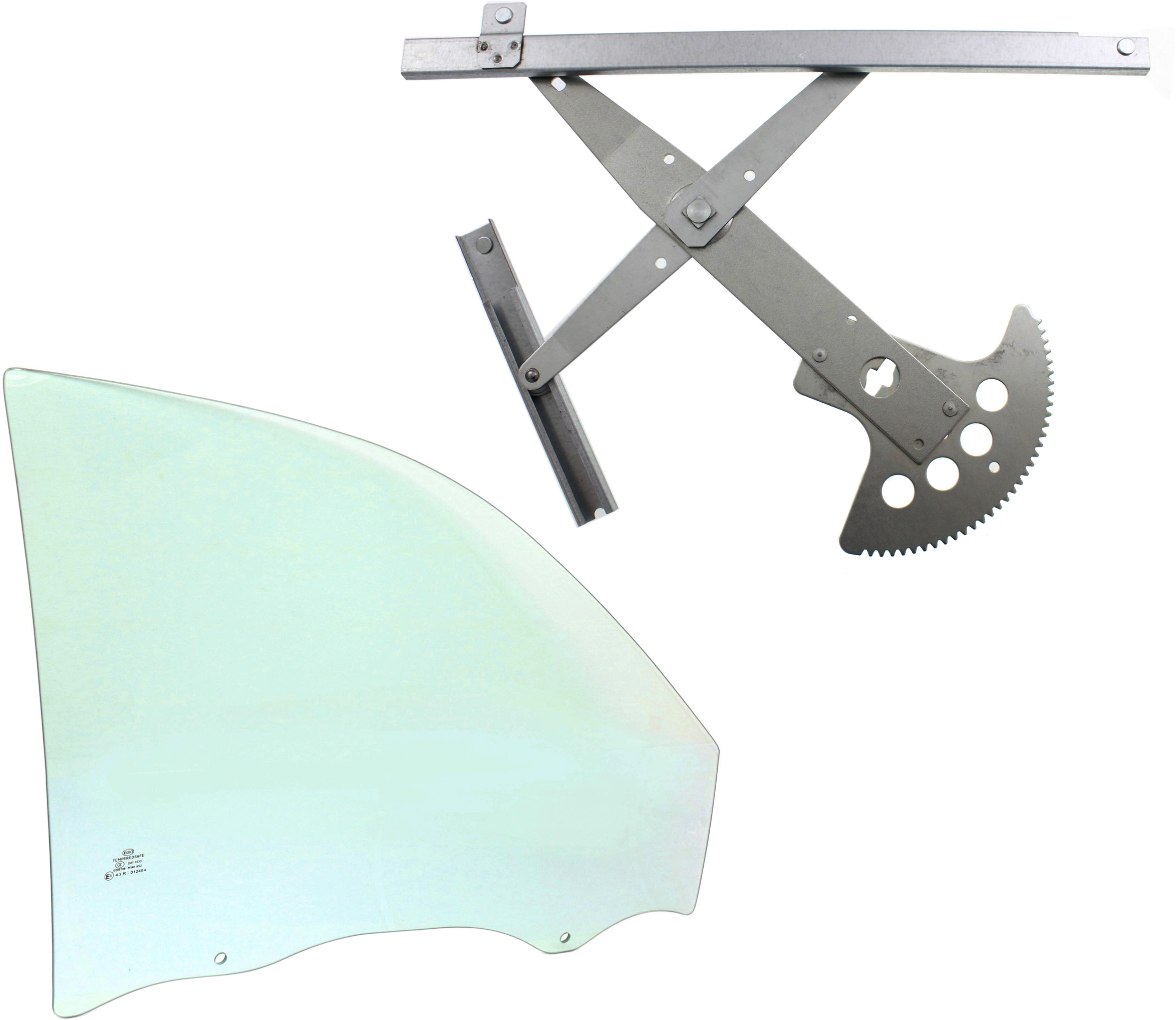 AM MALIBU 97-03 CLASSIC 04-05 FRONT DOOR GLASS RH Green Tint Power w o Motor w o Clip 4 Door SKU KIT 062917-15 Partslink GM1351141 OEM 22595100 DD09181GTNN 22723562