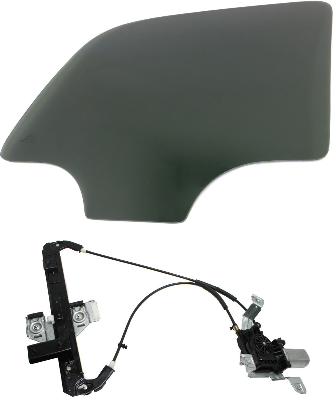 AM TAHOE YUKON 00-06 REAR WINDOW REGULATOR AND DOOR GLASS RH Set of 2 Power w Motor w o Clip w Privacy Tint SKU KIT 062917-89 Partslink GM1551151 OEM 15181072 DD09738YPNN 19260051