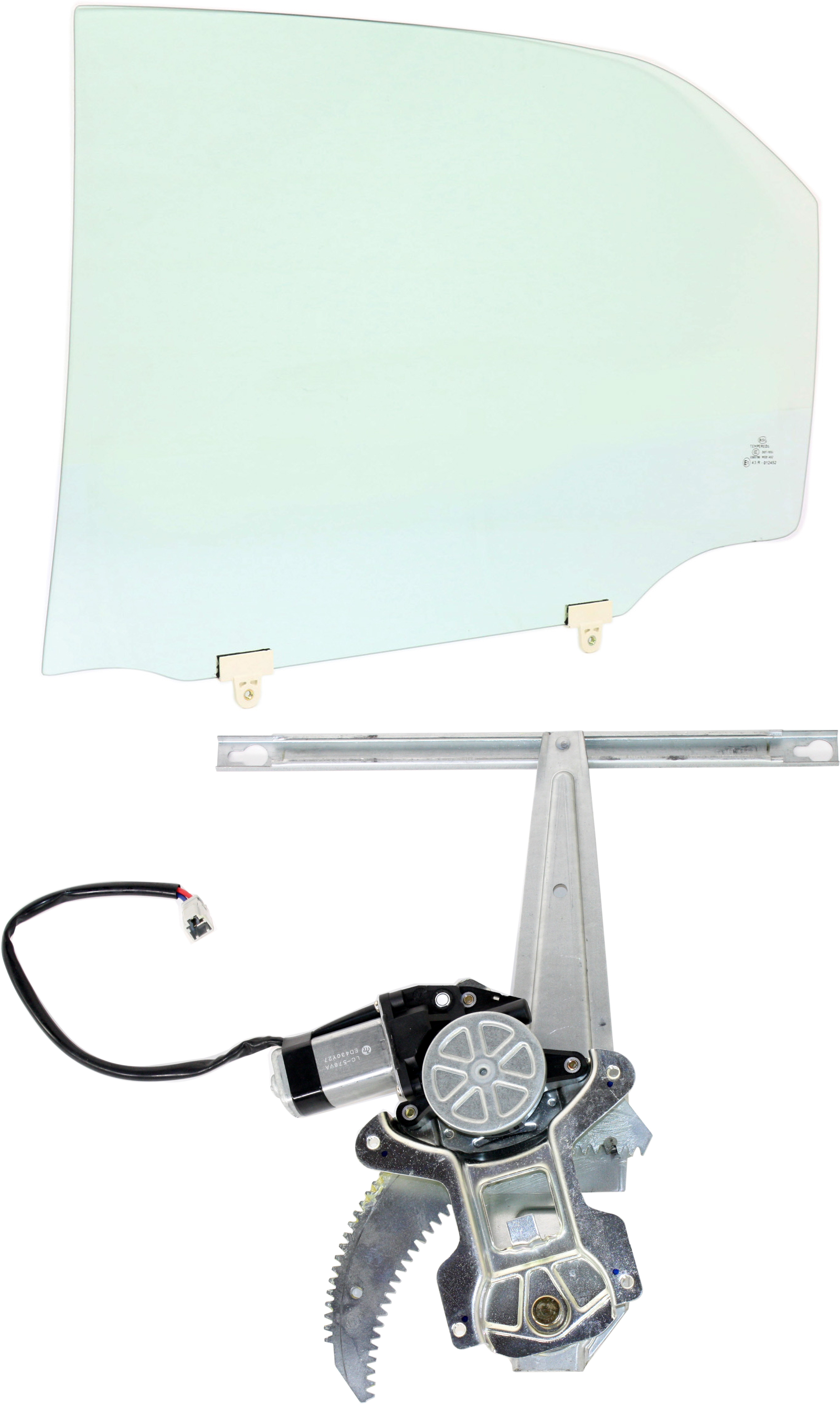 AM ACCORD 98-02 REAR DOOR GLASS LH Green Tint 2 pc Kit with Window Regulator SKU KIT 063017-12 Partslink HO1550102 OEM 73450S84A00 FD20318GTYN 72751S