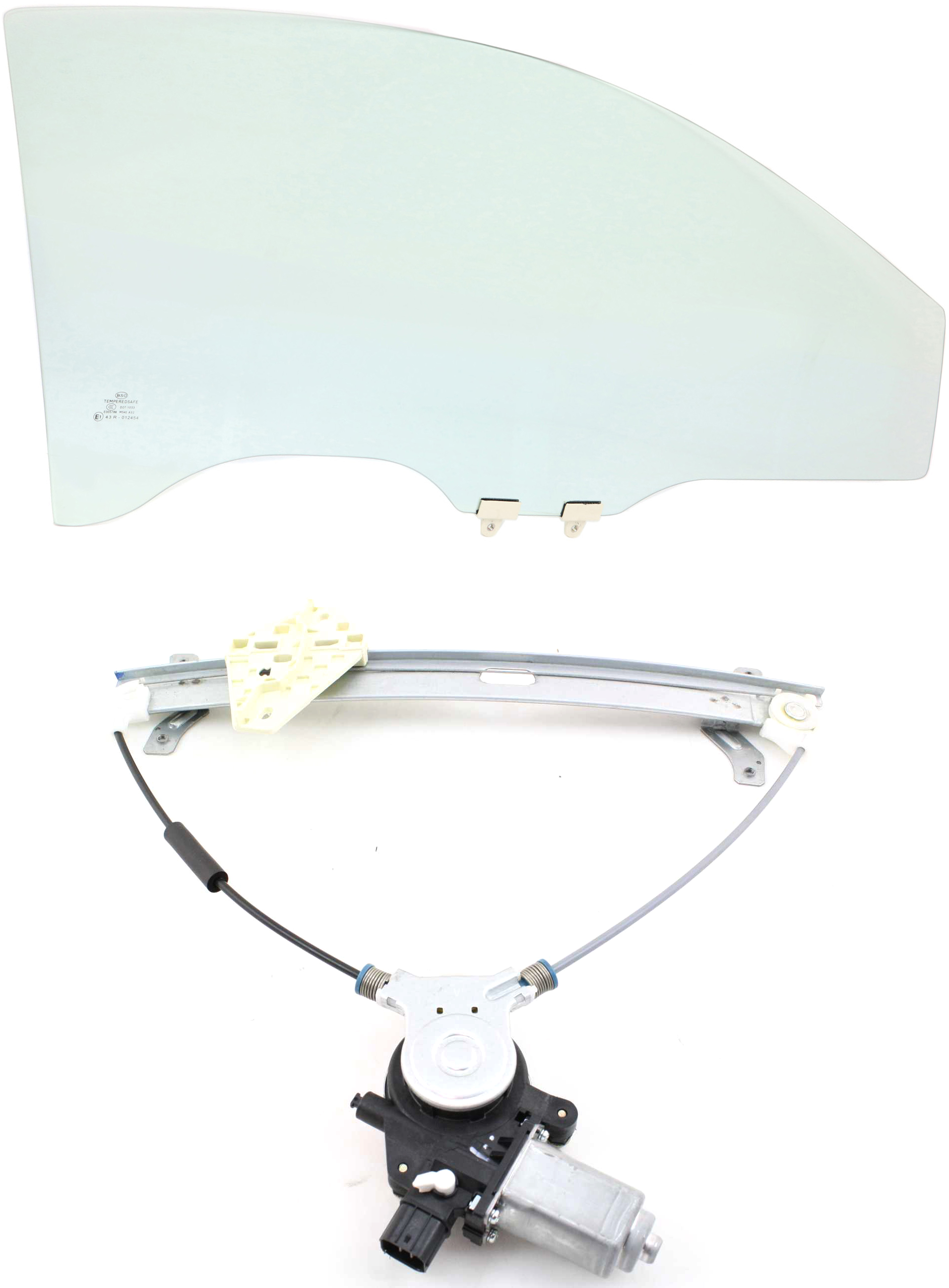 AM ACCORD 03-07 FRONT DOOR GLASS RH Clear 2 pc kit Coupe SKU KIT 063017-19 Partslink HO1351117 OEM 73300SDNA00 FD21826GTYN 72210S