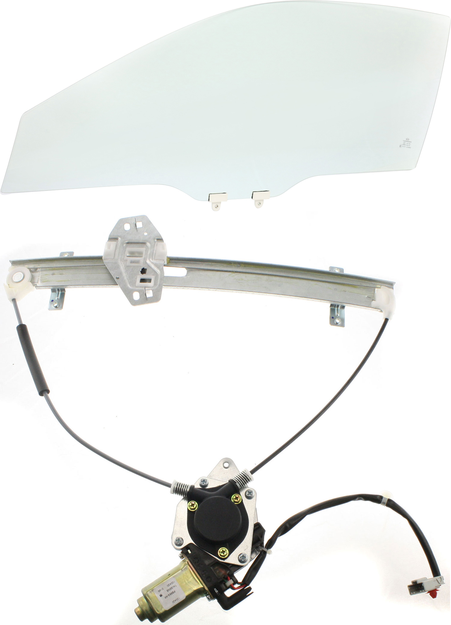 AM CIVIC 01-05 FRONT DOOR GLASS LH 2 pc Kit Coupe with Window Regulator SKU KIT 063017-51 Partslink HO1350124 OEM 73350S5PA00 FD21174GTYN 72250S