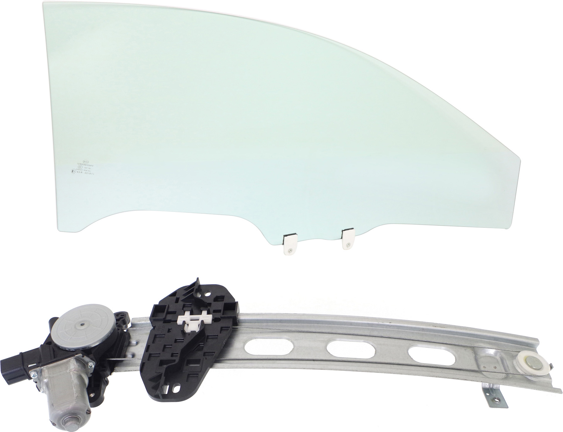 AM CIVIC 06-11 FRONT DOOR GLASS RH 2 pc Kit Coupe with Window Regulator SKU KIT 063017-61 Partslink HO1351152 OEM 73300SVAA00 FD22688GTYN 72210S