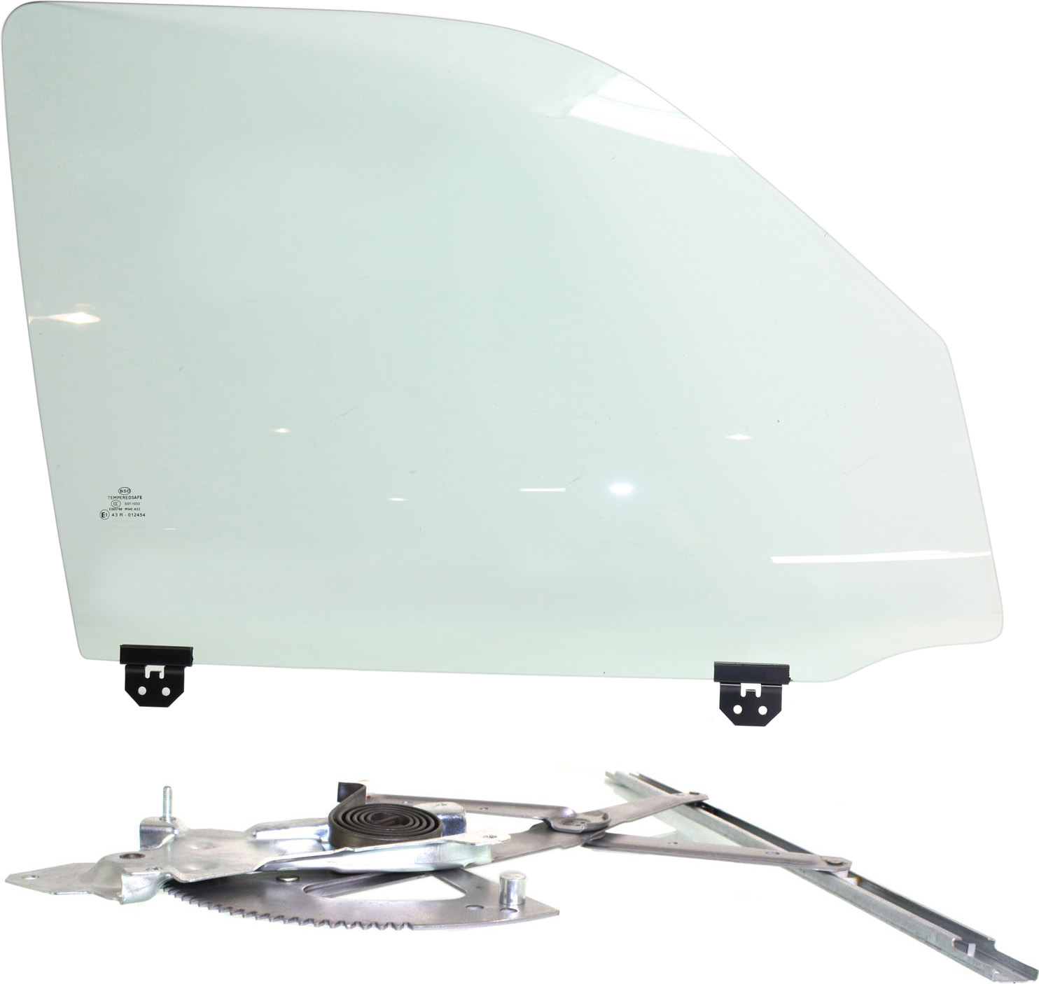 AM EXPLORER SPORT TRAC 03-05 FRONT DOOR GLASS RH Green Tint 2 pc kit Power 4 Door w o Motor w Clip SKU KIT 070117-30 Partslink FO1351115 OEM 4L2Z3521410AA DD10382GTYN 3L2Z