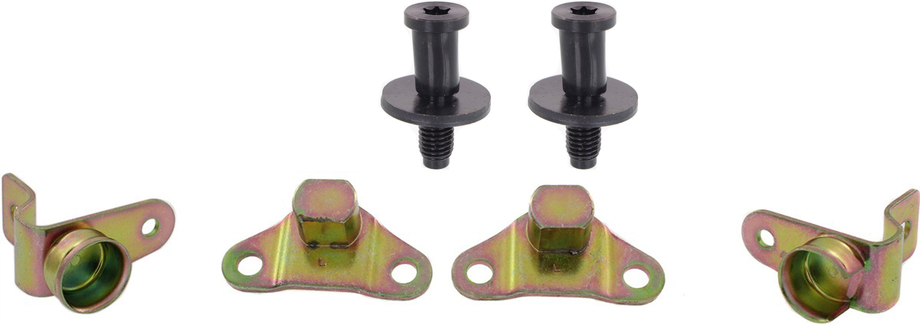 AM SILVERADO SIERRA FULLSIZE P U 99-07 TAILGATE HINGE 3 pc Kit with Door Striker Pin SKU KIT 070117-88 OEM 15074252-15074253-15078745-150