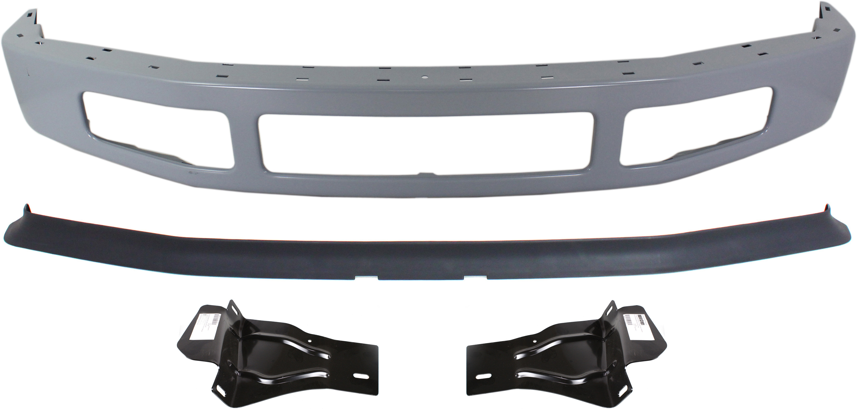AM F 250 SUPER DUTY F 350 SUPER DUTY 08-10 FRONT BUMPER Paint to Match 4 pc kit with Valance Bracket RWD SKU KIT 070117-89 Partslink FO1002403 FO1066174 FO1067174 FO1093114 OEM 8C3Z17757CPTM 8C3Z17B837A 8C3Z