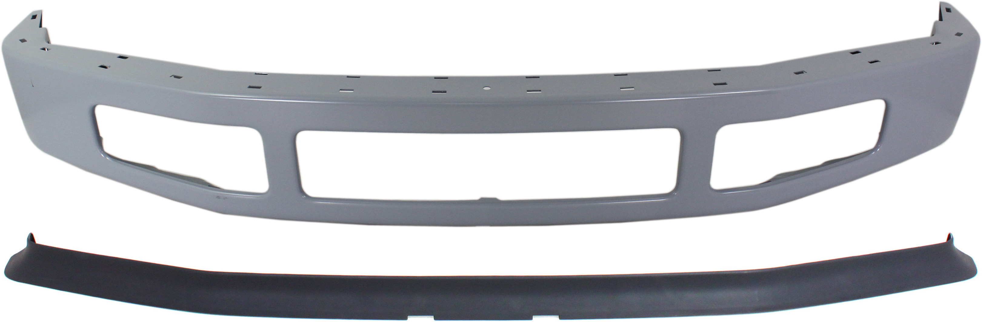 AM F 250 SUPER DUTY F 350 SUPER DUTY 08-10 FRONT BUMPER 2 pc Kit with Valance SKU KIT 070217-74 Partslink FO1002403 FO1093114 OEM 8C3Z17757CPTM 8C3Z17626AA