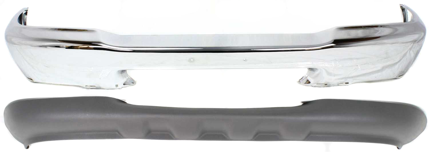 AM RANGER 98-00 FRONT BUMPER Chrome 2 pc kit with Valance 4WD w o Splash Model SKU KIT 070217-88 Partslink FO1002361 FO1095173 OEM XL5Z17757BA F87Z17626BAA